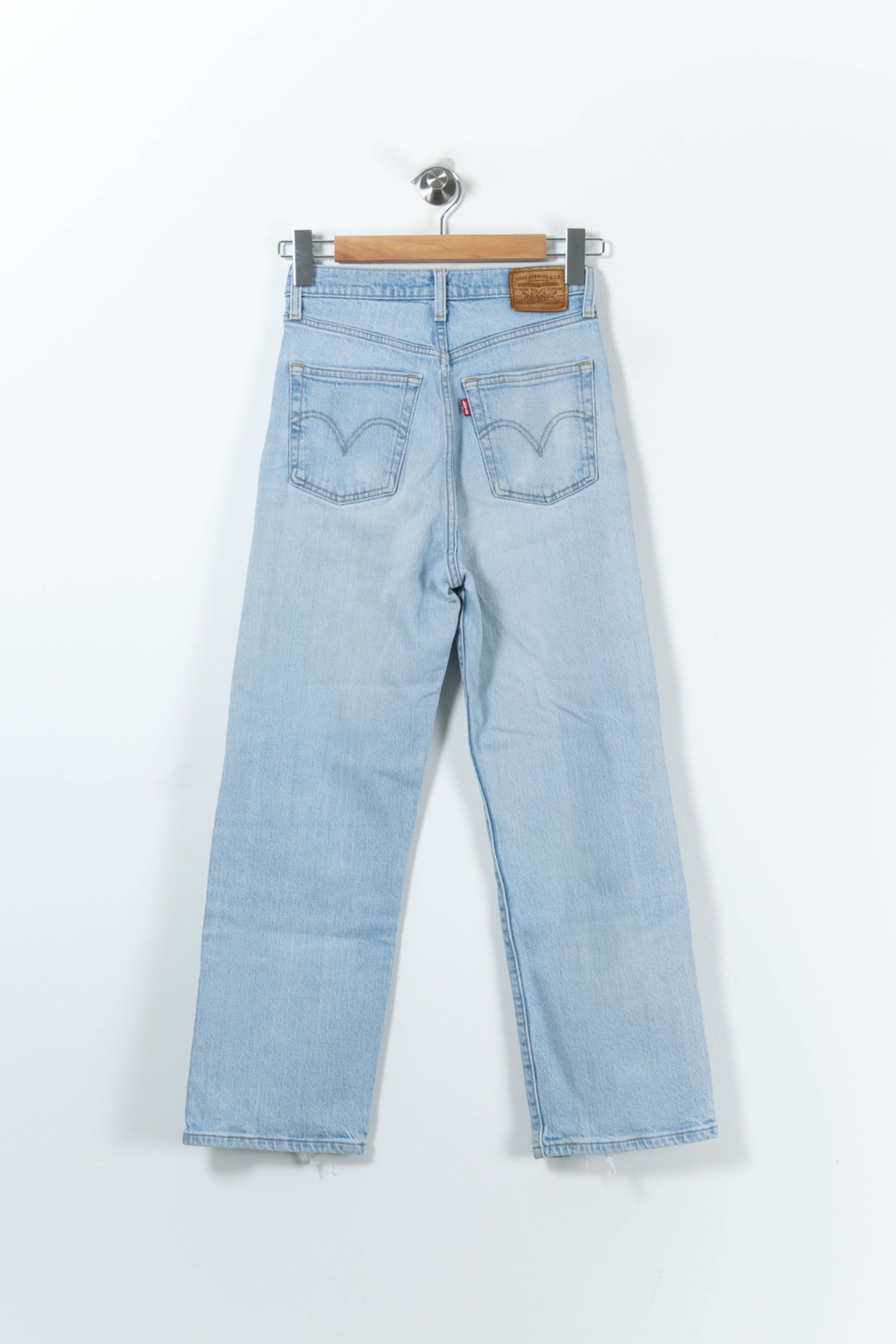 Cropped slim jeans with studs LEVI'S - Seconde main Blue
