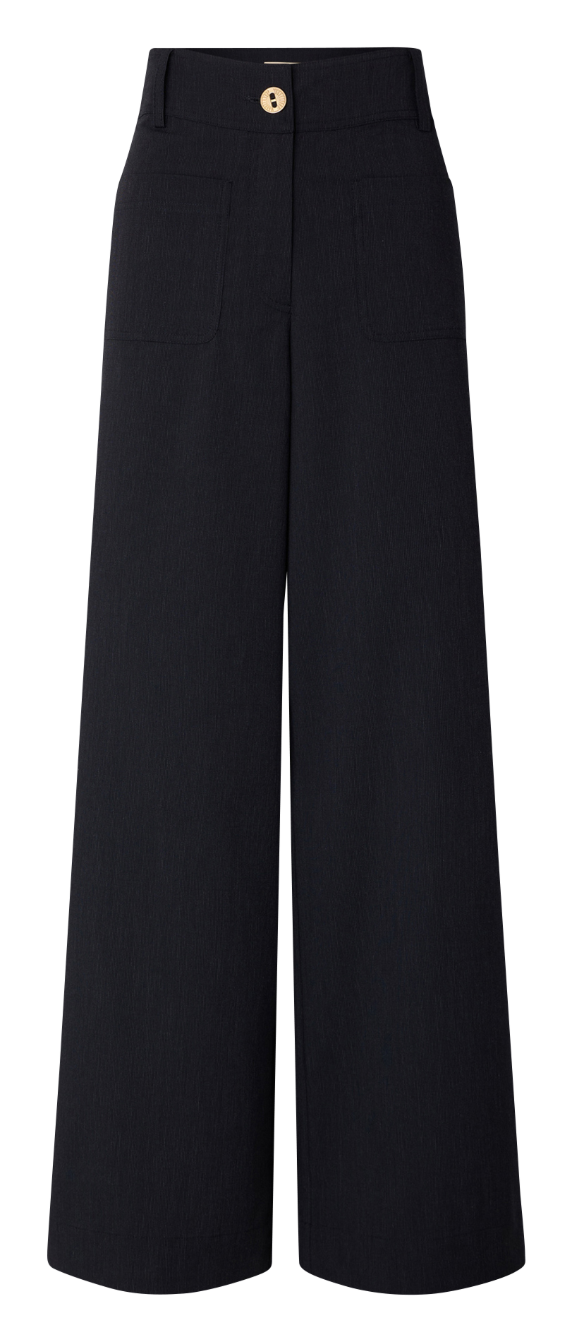 Ausgestellte High Waist Jeans aus Baumwoll-Mix SESSUN Grau