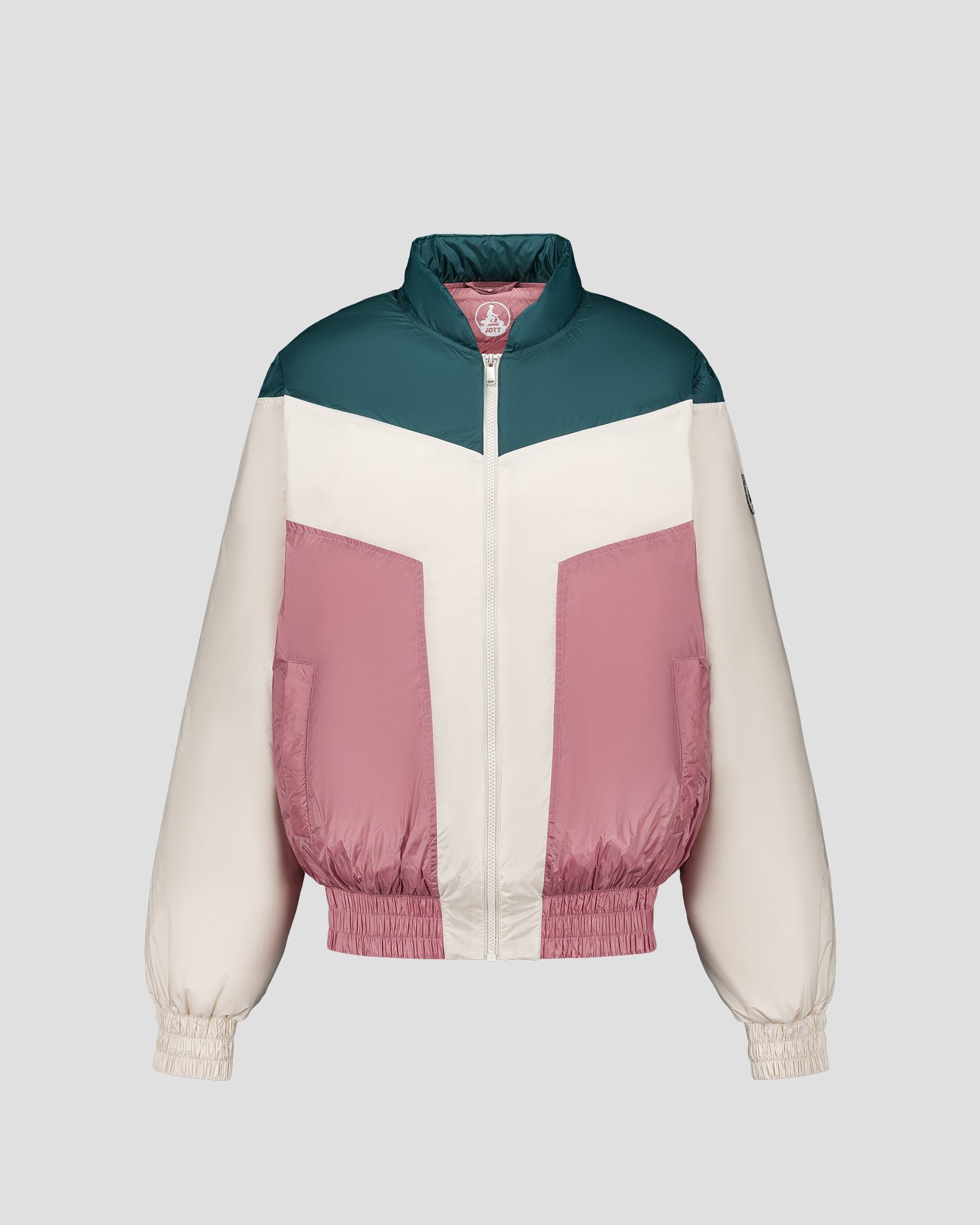 Puffer jacket in Marais/antique rose spirit Joan JOTT Green