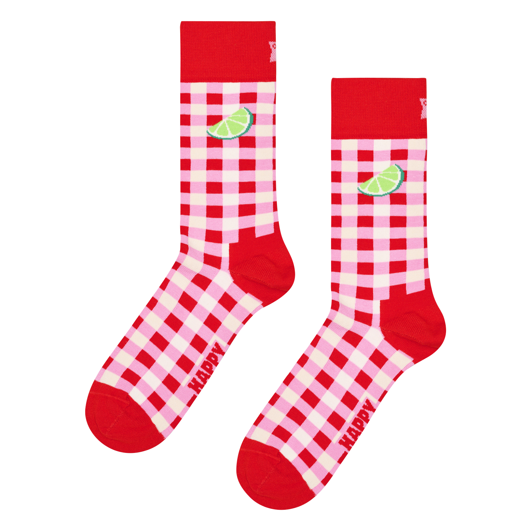 Chaussettes en coton mélangé imprimé HAPPY SOCKS Rouge