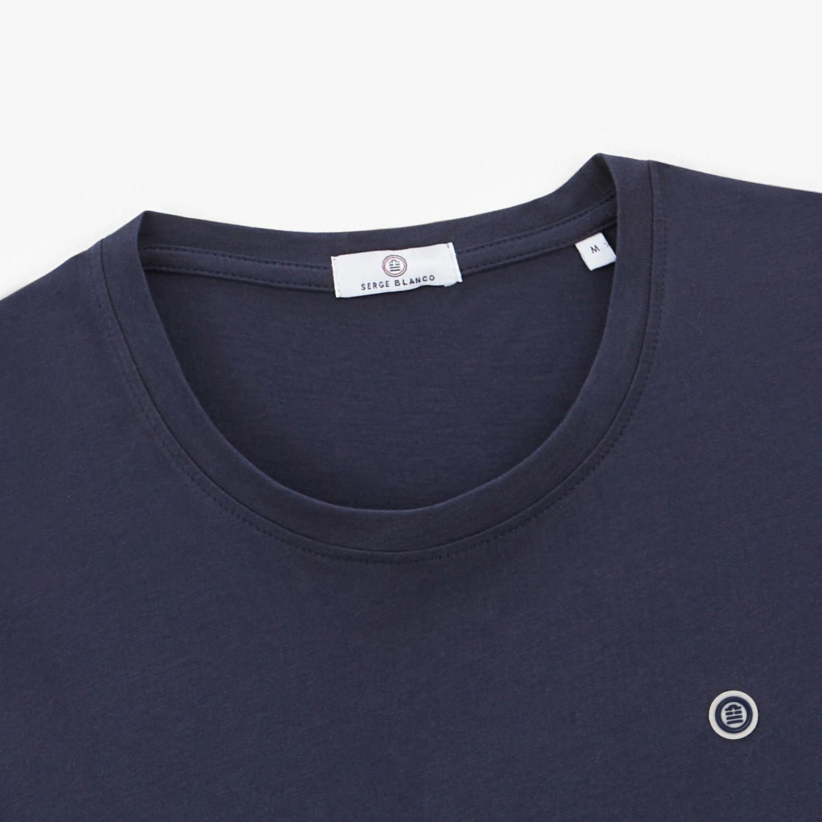 Round-neck cotton T-shirt SERGE BLANCO Blue