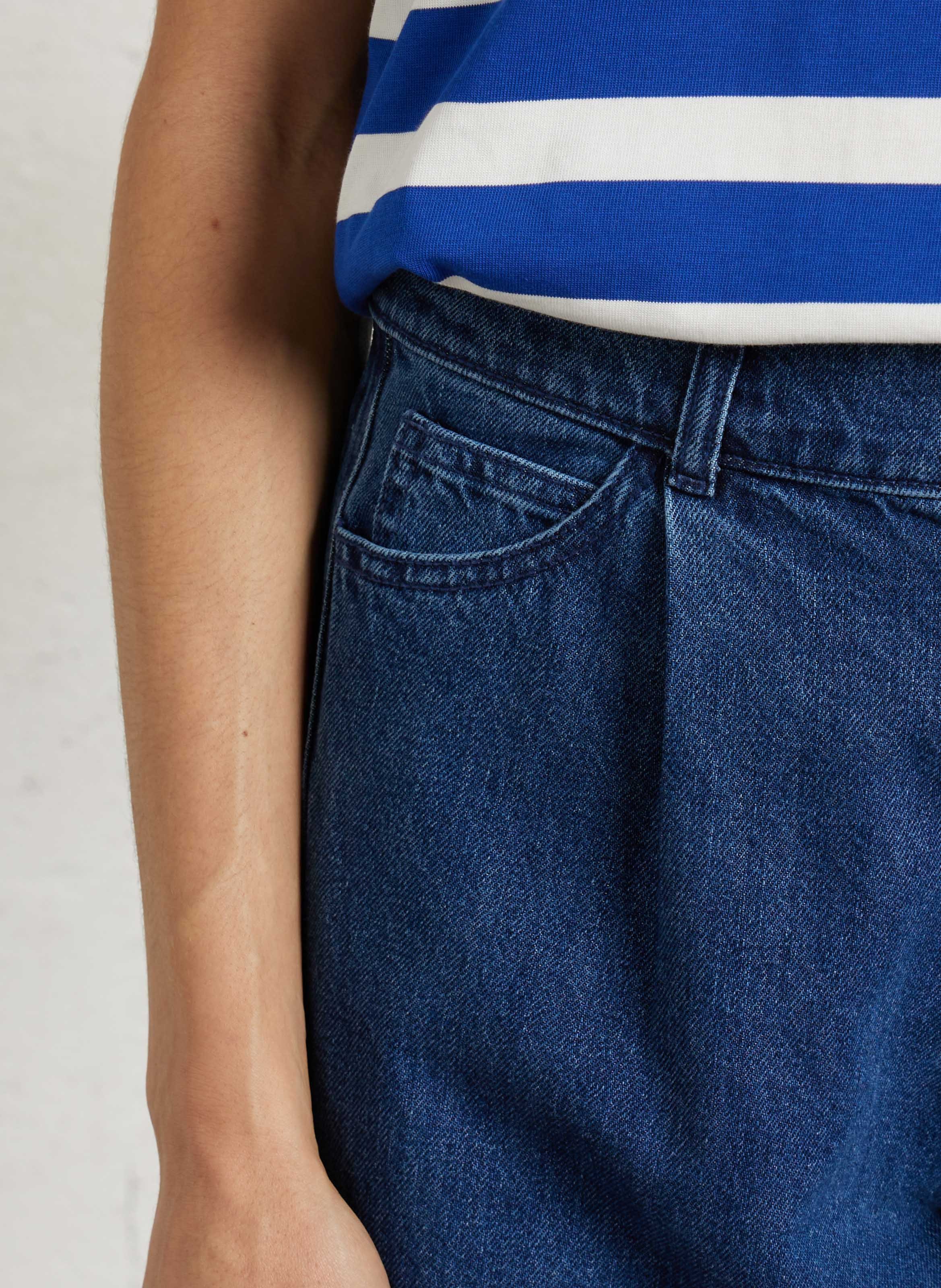 Weit geschnittene Jeans - aus Baumwolle THE NEW SOCIETY Jeans ohne Waschung