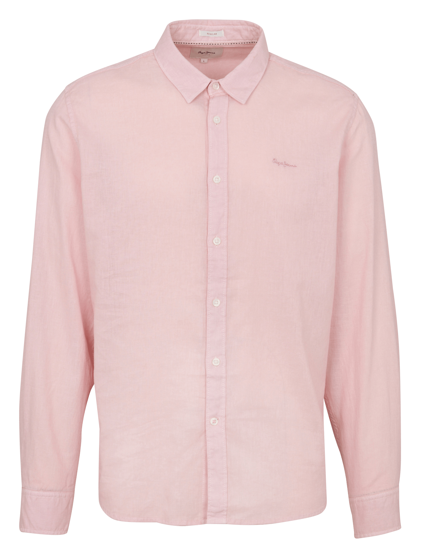 Rechte shirt met klassieke kraag van linnen en katoenmix. PEPE JEANS