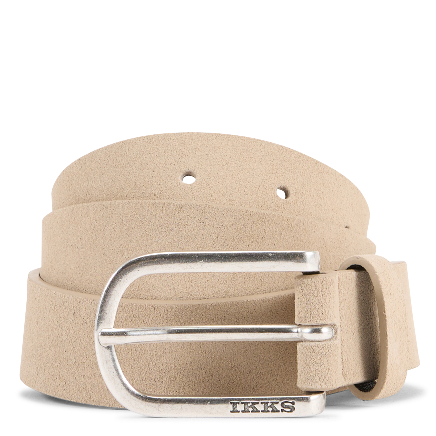 Veloursledergürtel mit Schnalle IKKS Beige