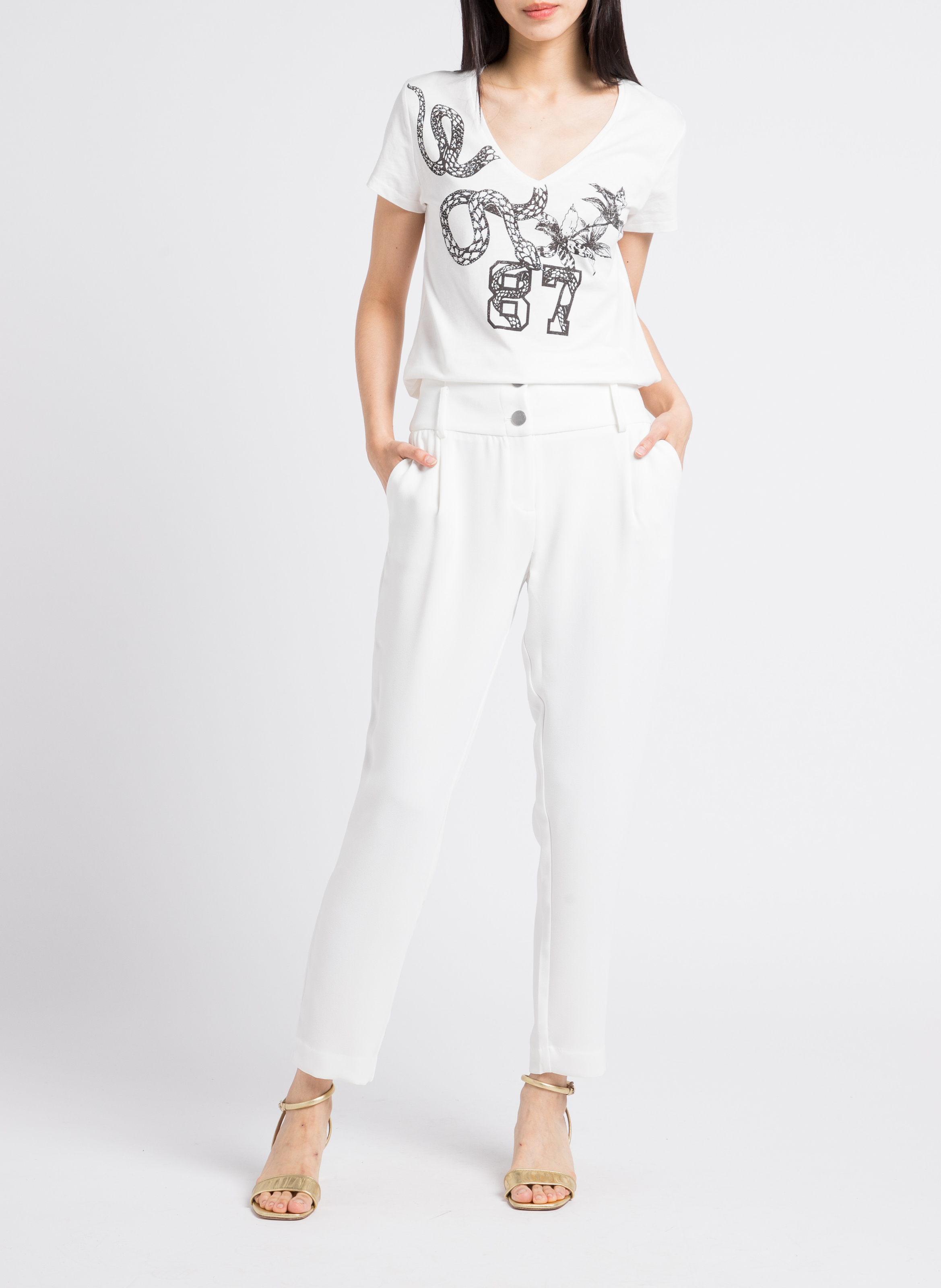 Karottenhose IKKS Weiss