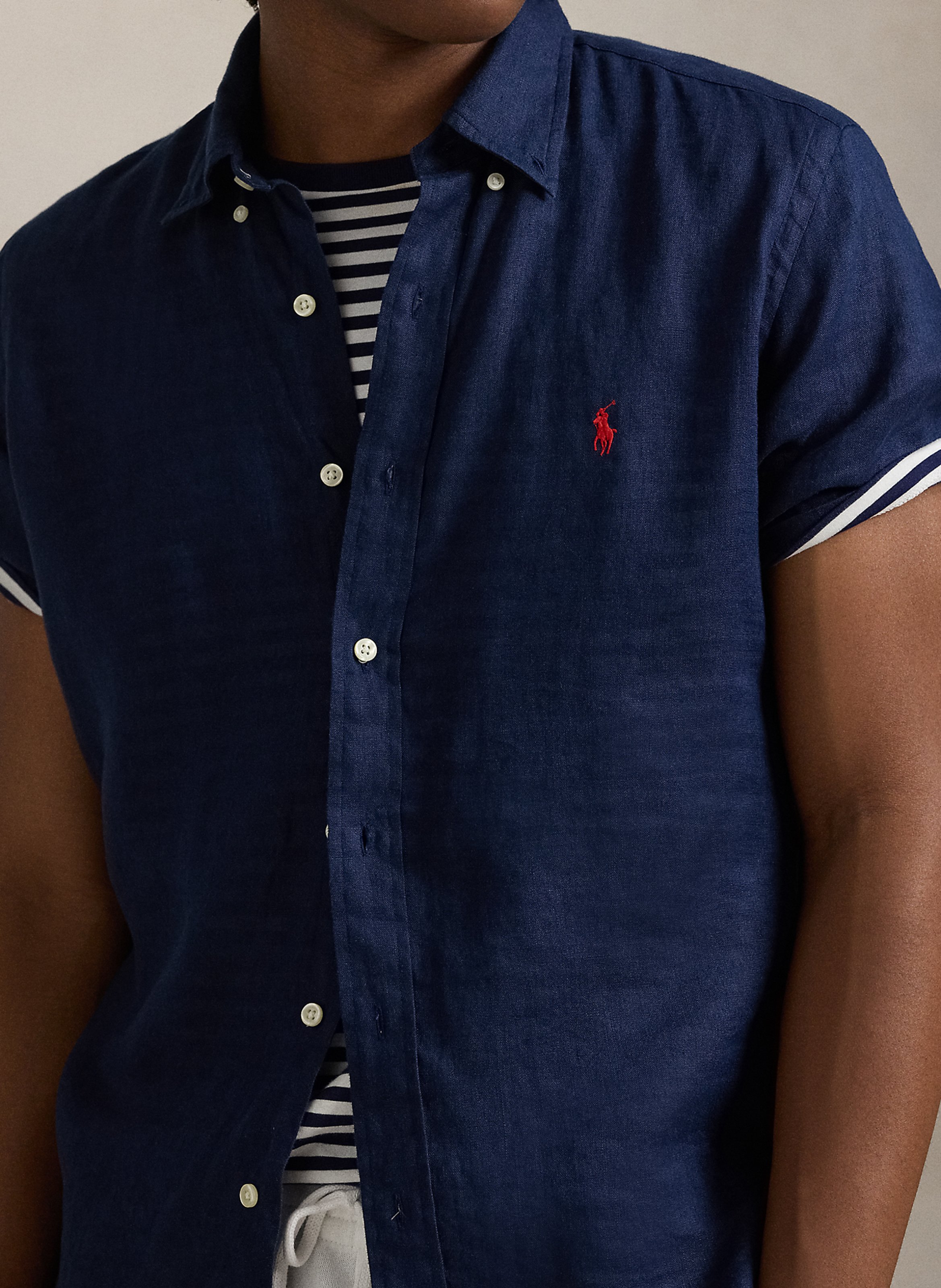 Dakota regular-fit cotton shirt POLO RALPH LAUREN Blue