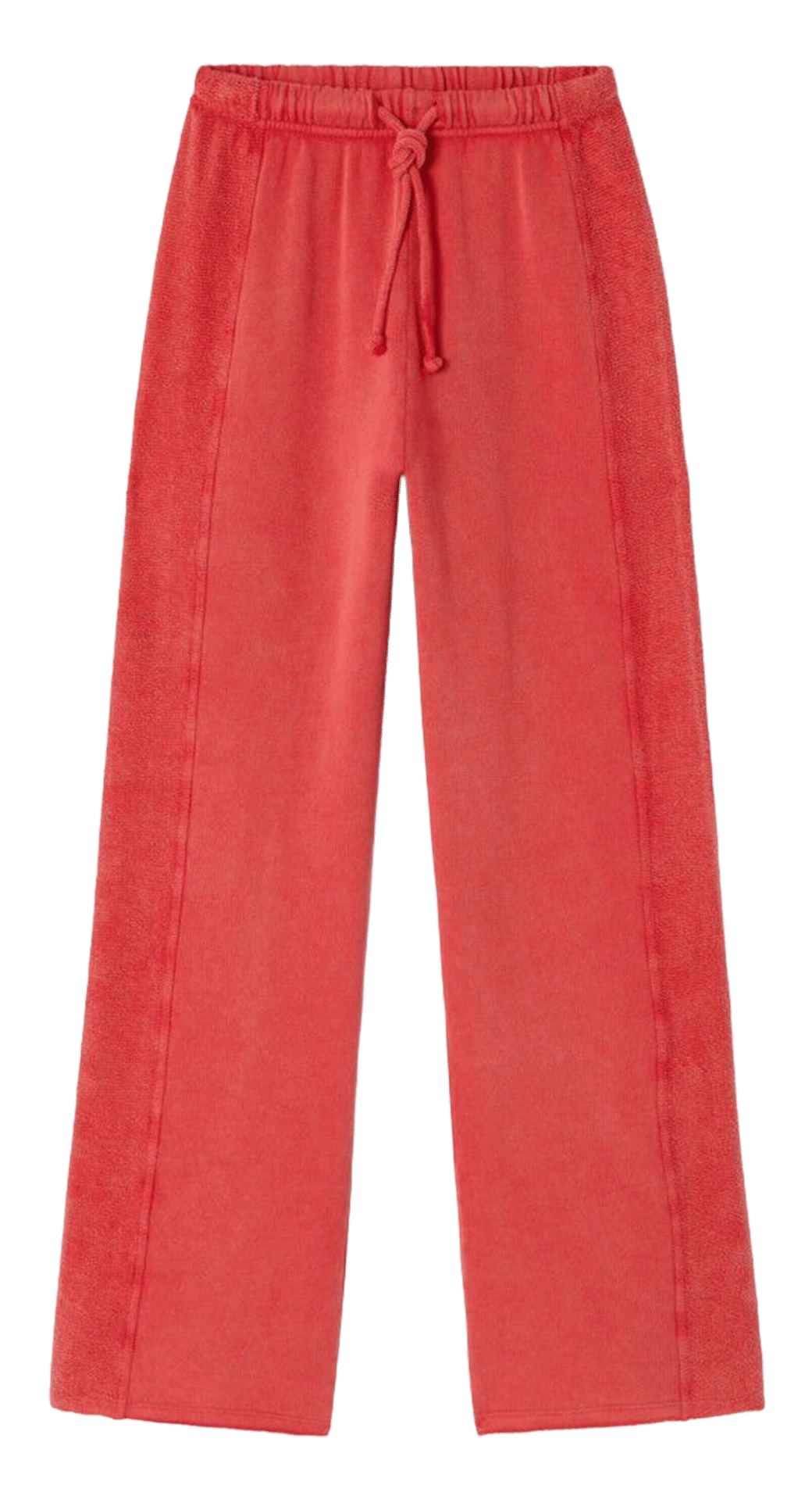 Jogging droit uni en molleton AMERICAN VINTAGE Rouge