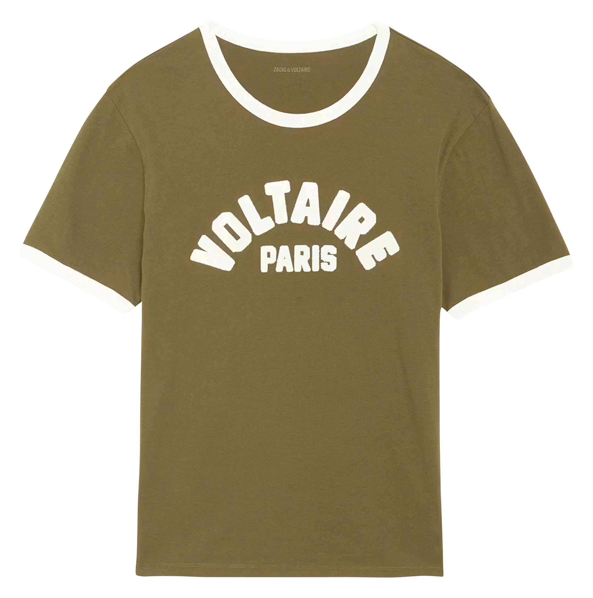 Tee-shirt droit à détail brodé ZADIG&VOLTAIRE Vert