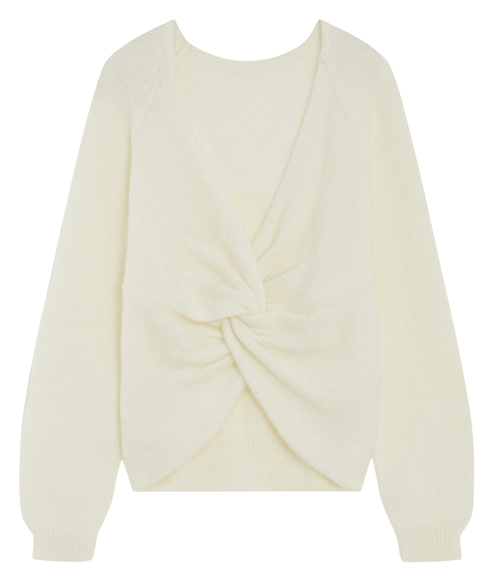 Oversized sweater with open back GRACE ET MILA White
