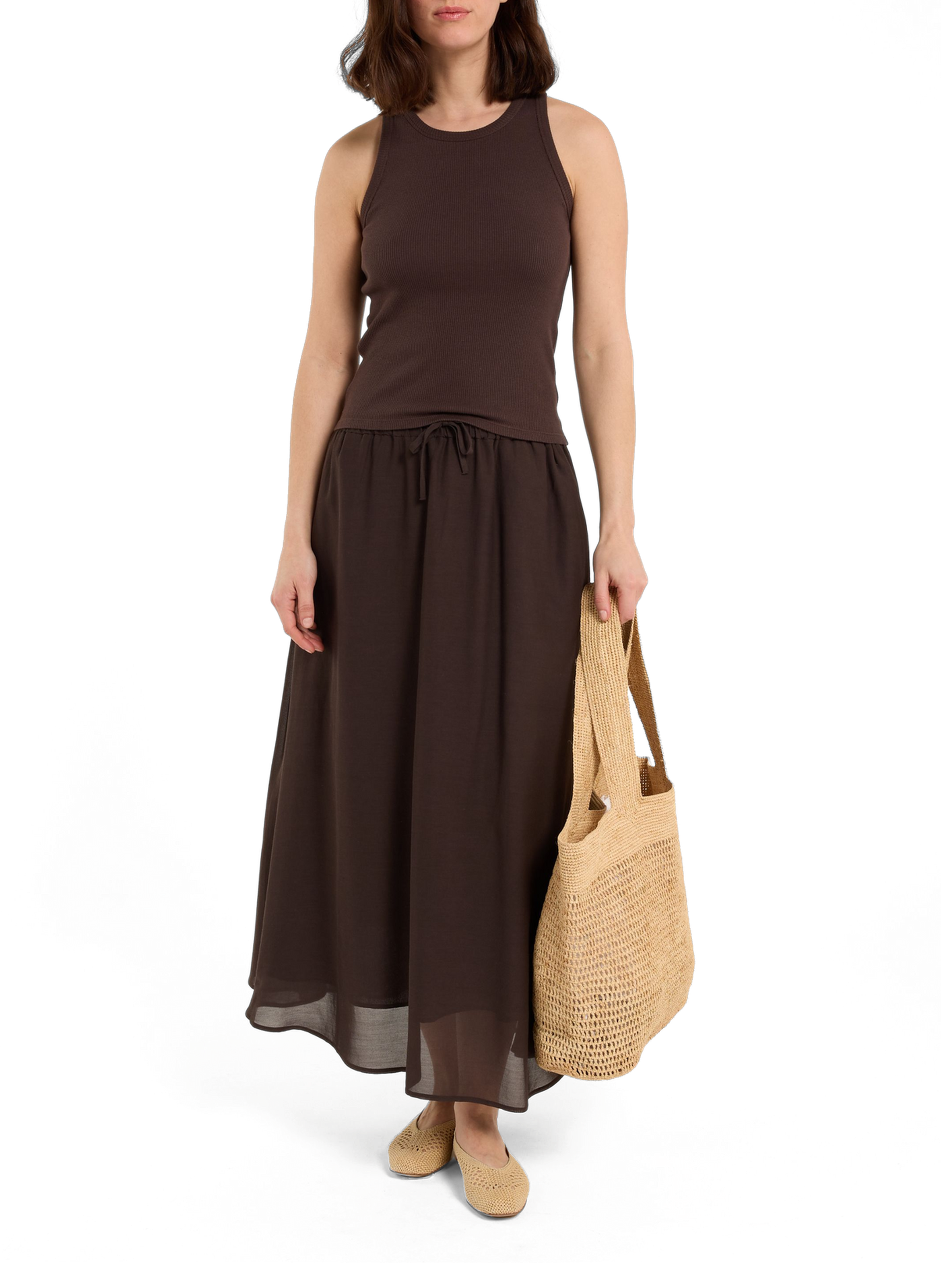 Tovie cotton tank top by Tovie SAISON 1865 Brown