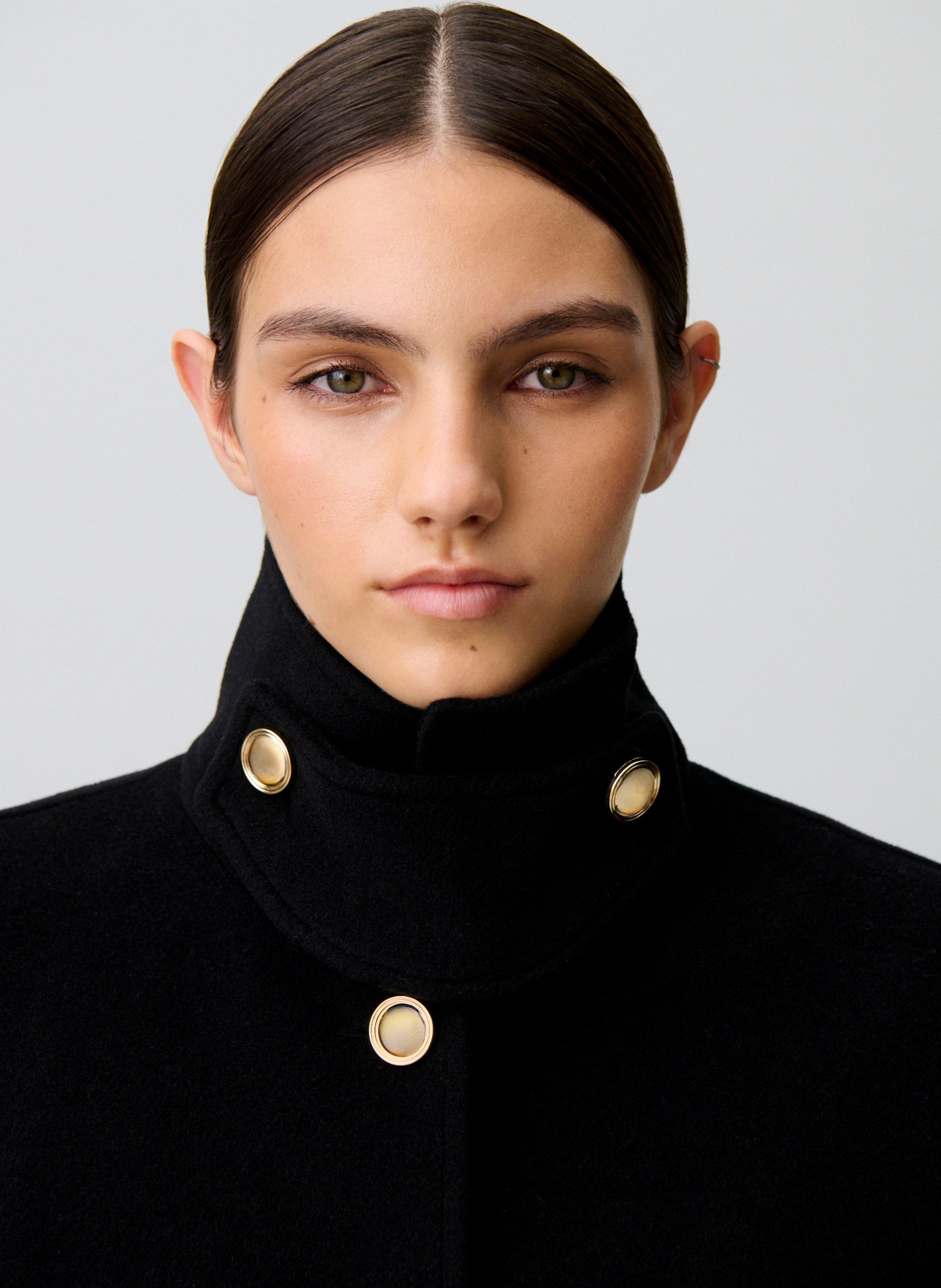 Gerade geschnittene Jacke aus Wollmix CLAUDIE PIERLOT Schwarz