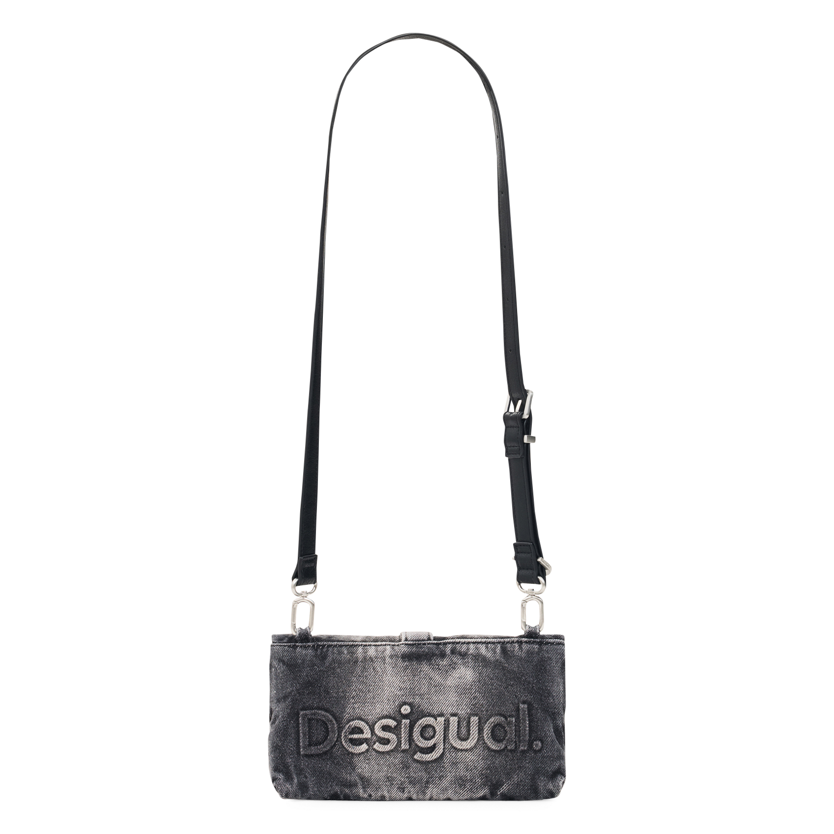Cotton-blend shoulder bag DESIGUAL Black
