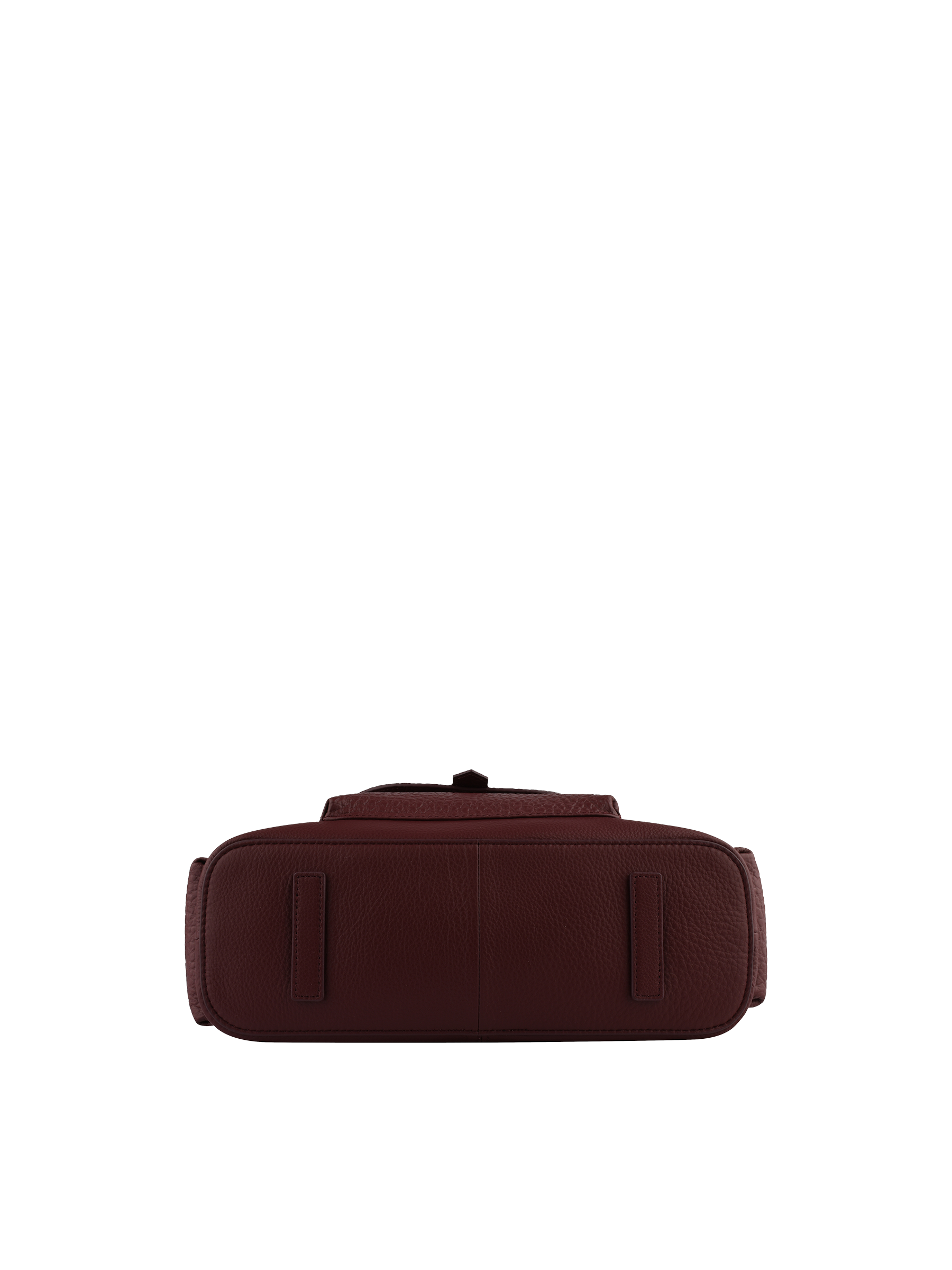 Calfskin leather handbag POURCHET Red