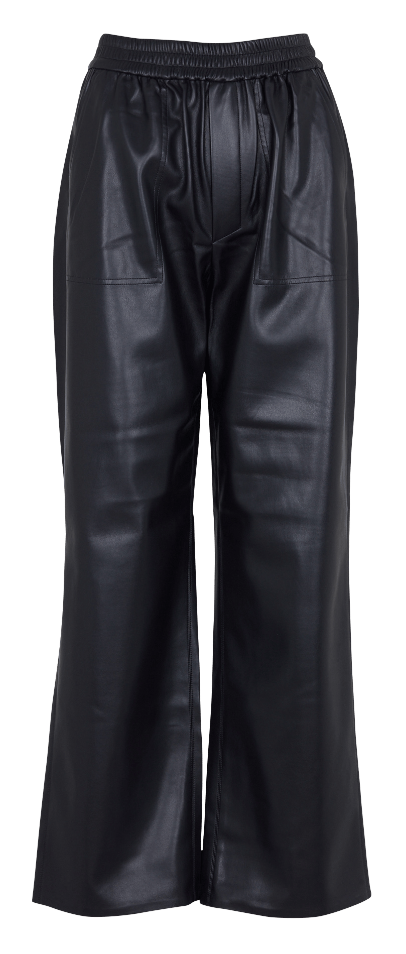 Imitation leather trousers BERENICE Blue