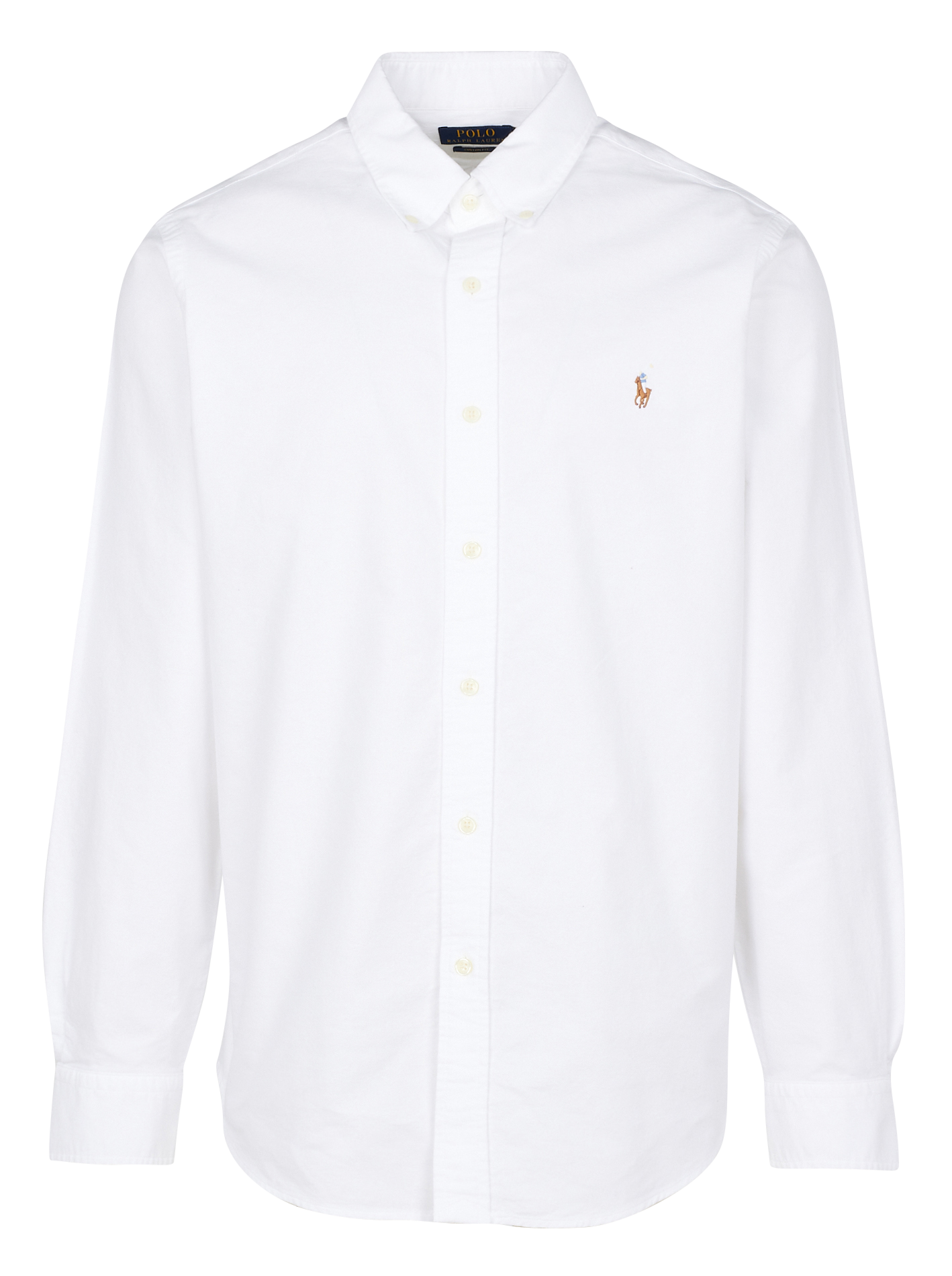 Baumwollhemd mit Button-down-Kragen, Regular Fit POLO RALPH LAUREN Weiss