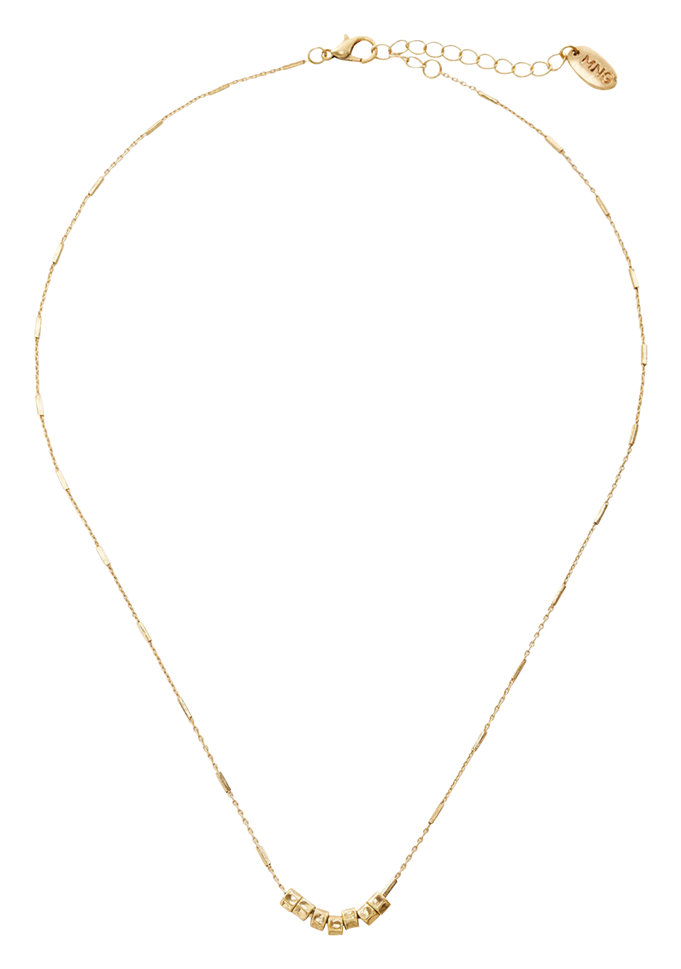 Fine Beaded Necklace Dore Mango Women Place des Tendances