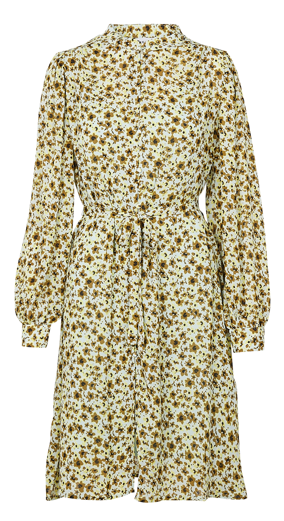 Robe midi col rond à fleurs  MOSS COPENHAGEN Multicolore