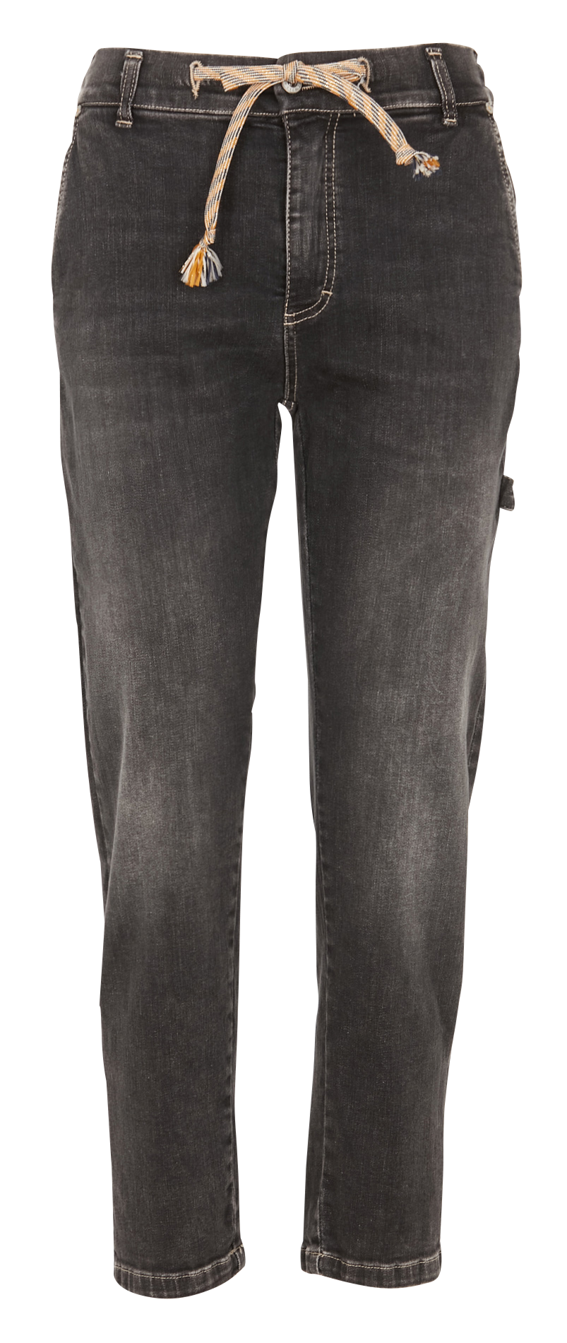 Jean mom en coton stretch  PLEASE Noir