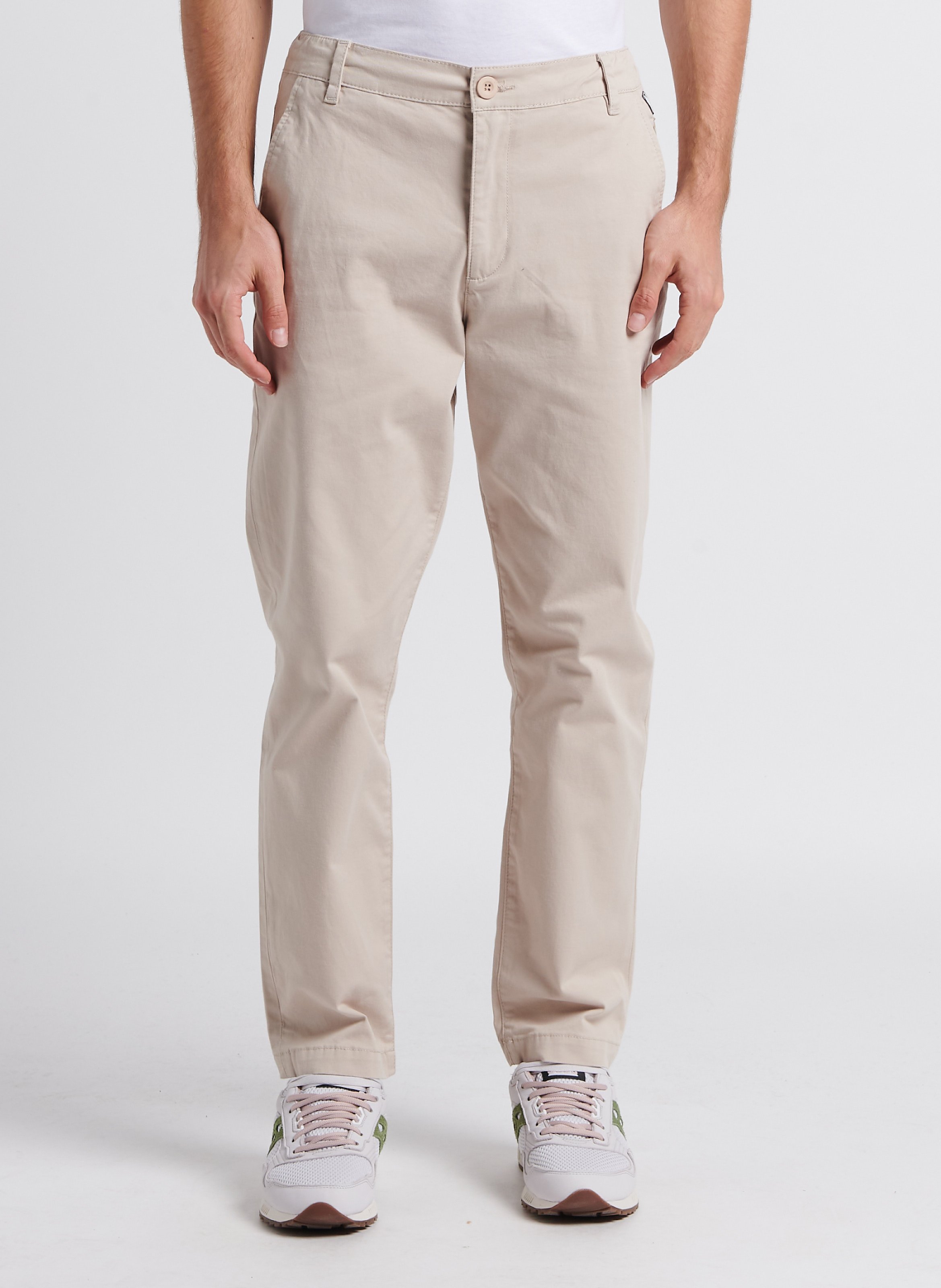 Pantalon chino recto hombre hot sale