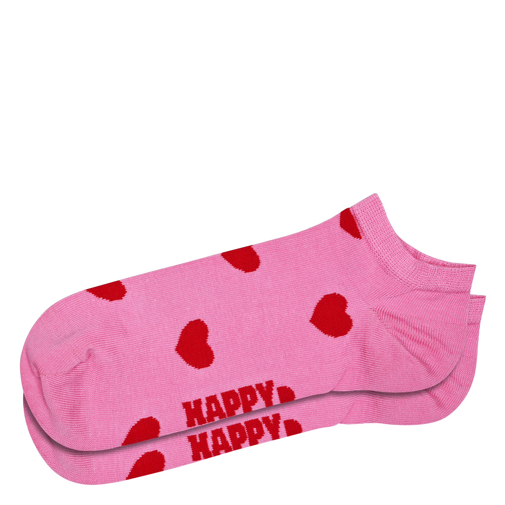 Chaussettes basses imprimées en coton mélangé HAPPY SOCKS Rose