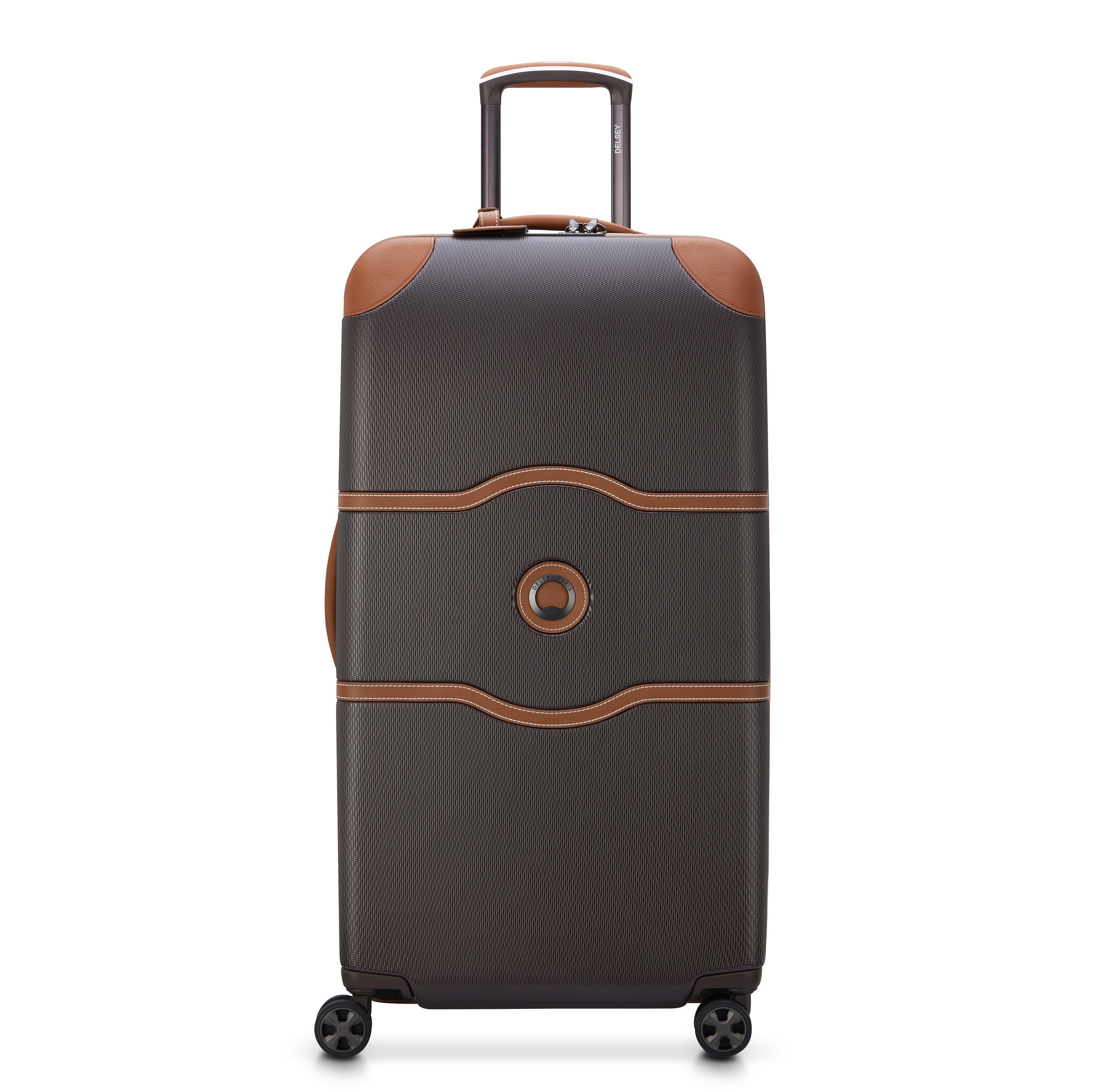Rigid hold suitcase DELSEY PARIS Brown