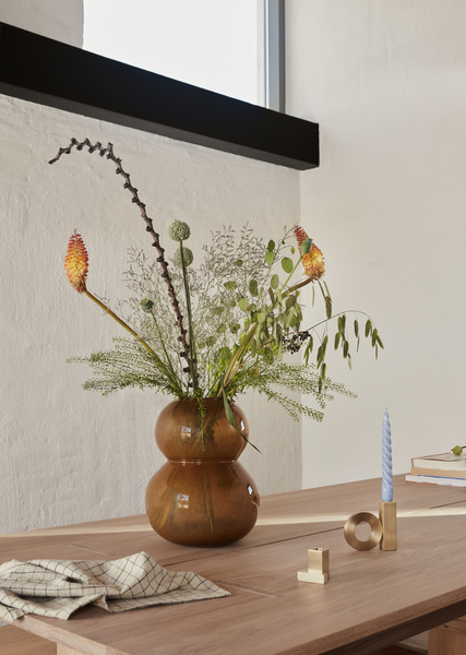 Brass candle holder OYOY LIVING DESIGN Golden