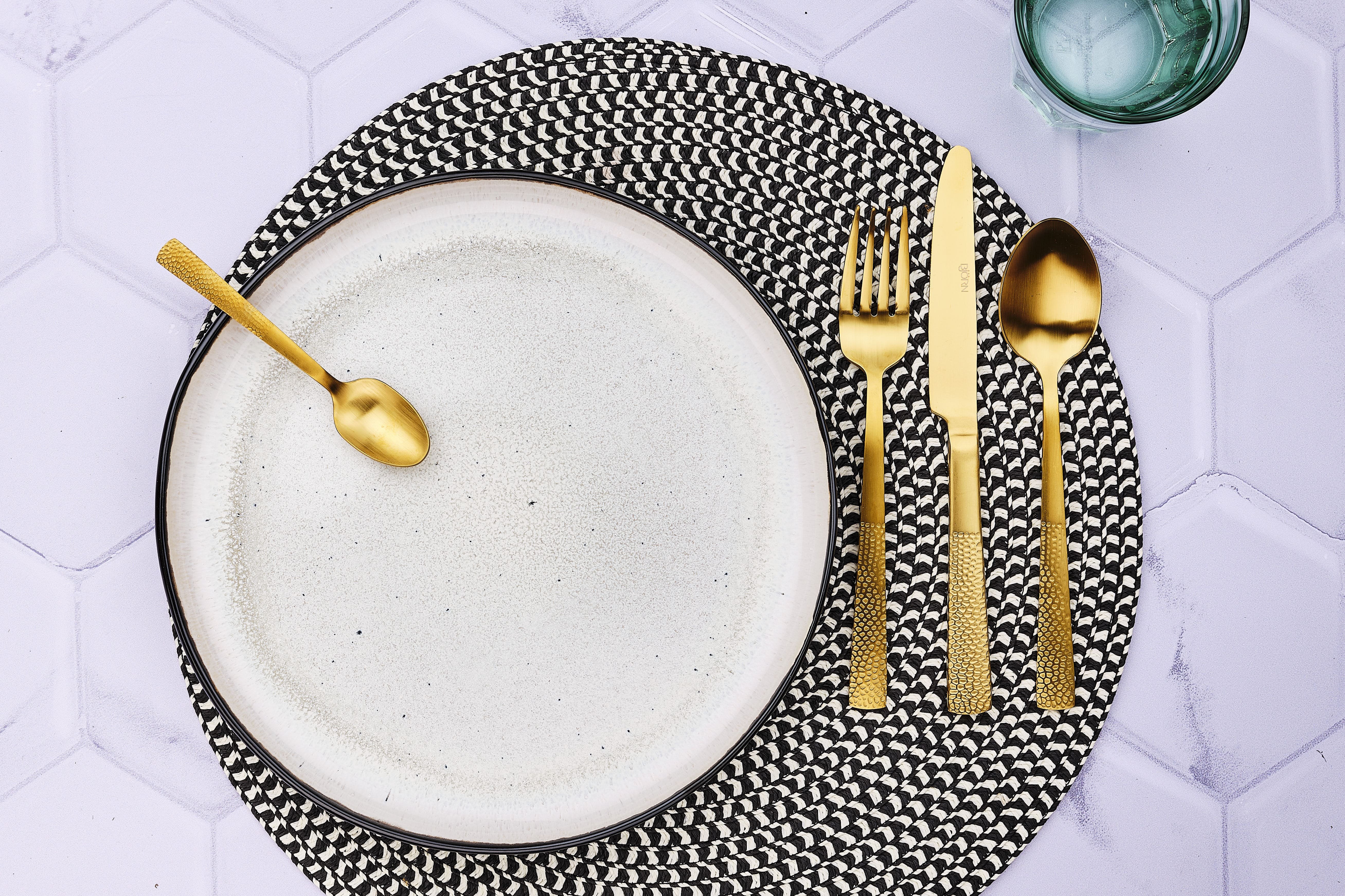 Set of 6 small spoons Golden