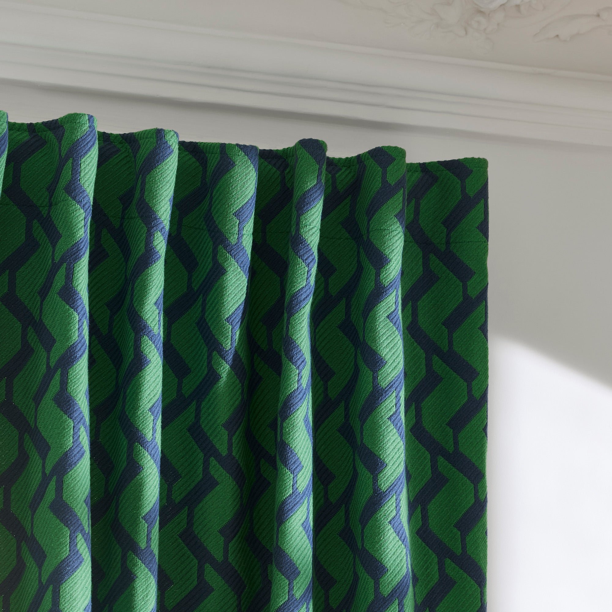 Curtain with loops MADURA Green