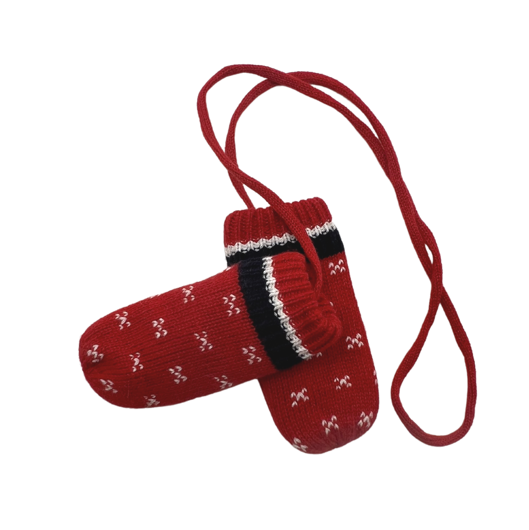 Red baby mittens - 6 months JACADI - Seconde Main Red