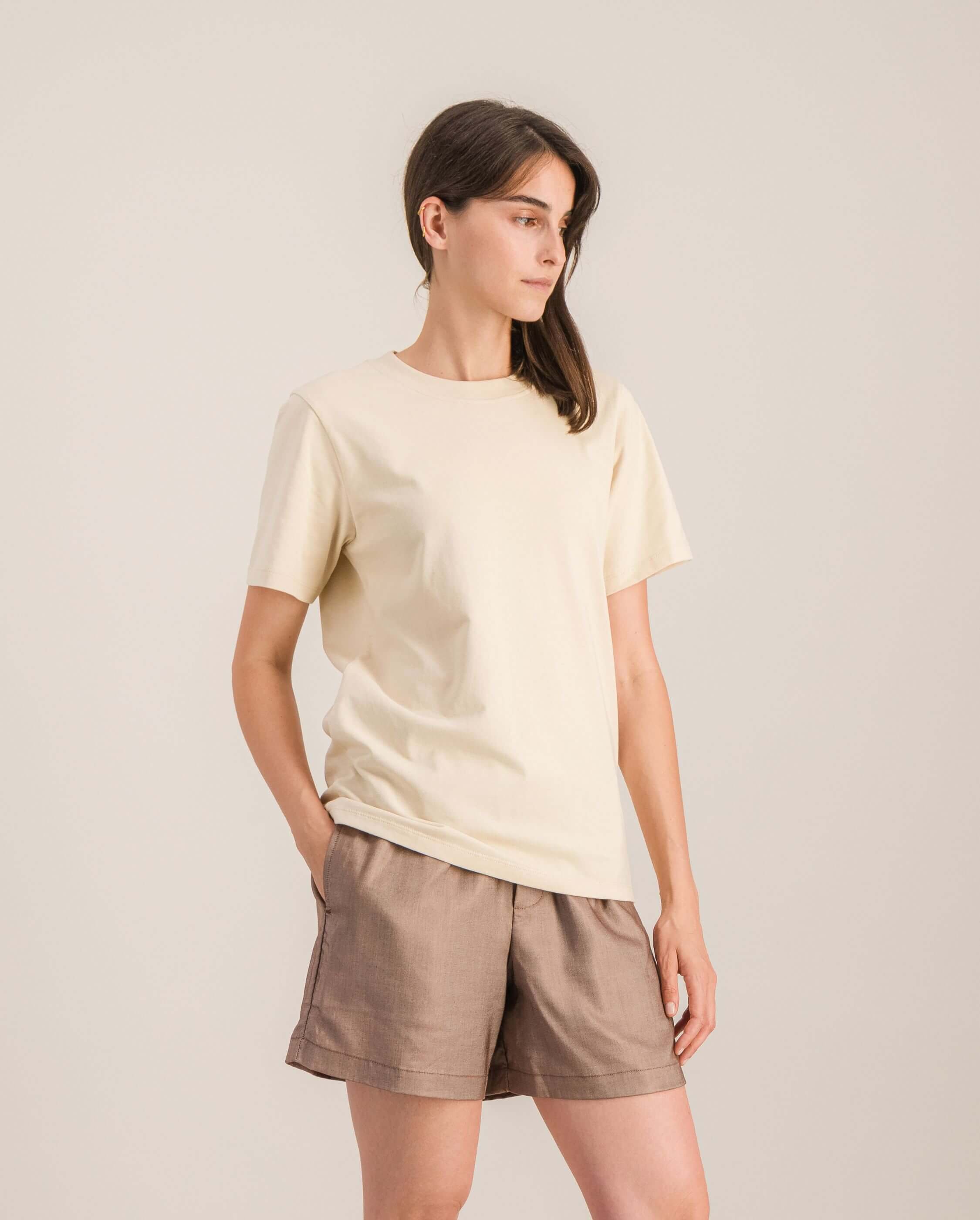 Short women's pajama, chocolate ANGARDE Brown