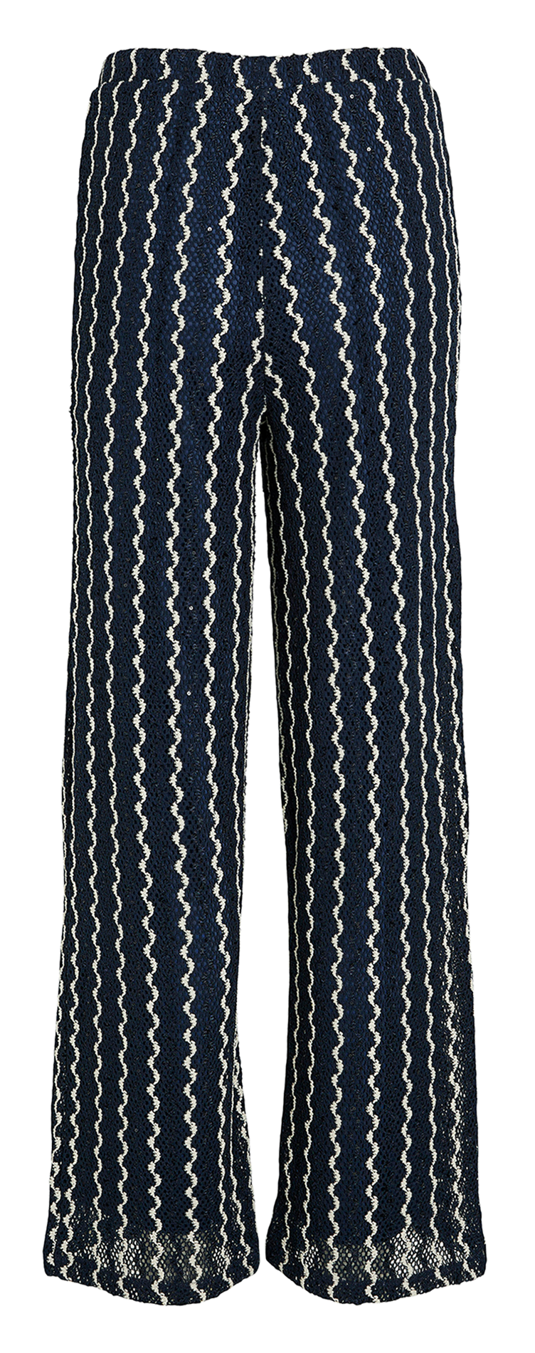 Pantalon droit en maille VILA Bleu