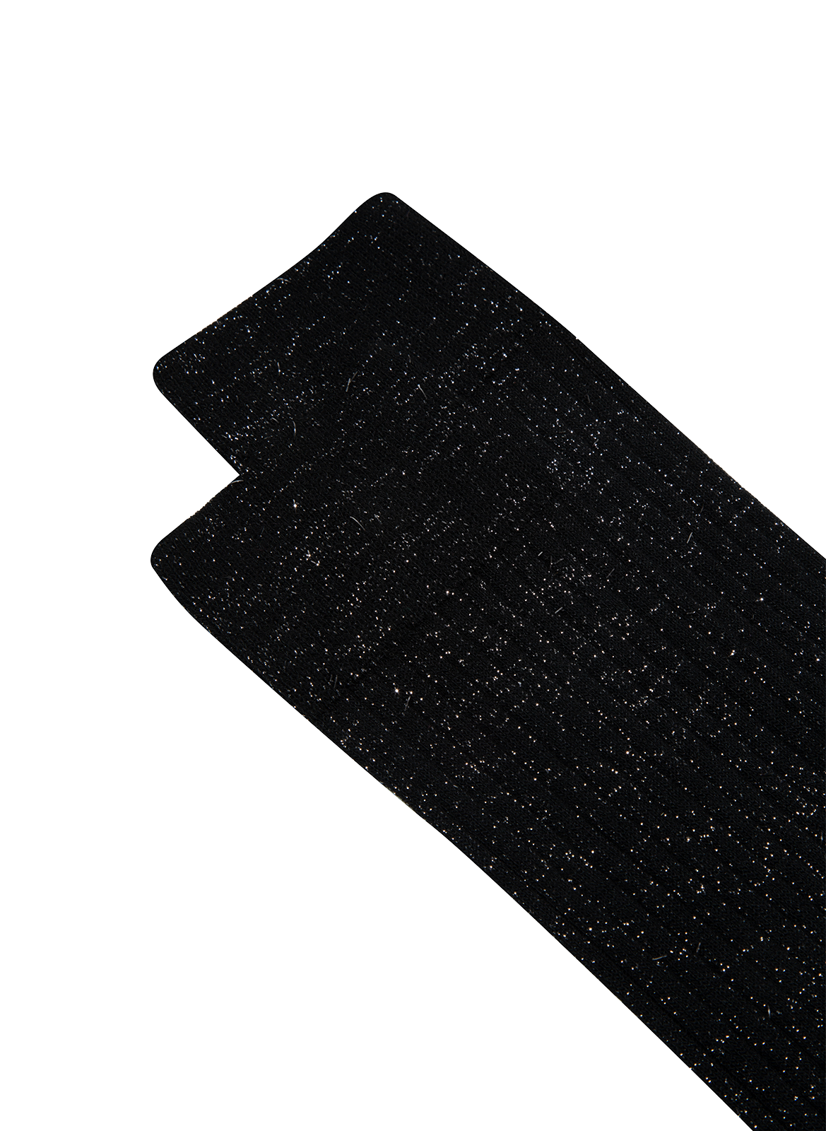 Chaussettes hautes pailletées  ANT45 Noir
