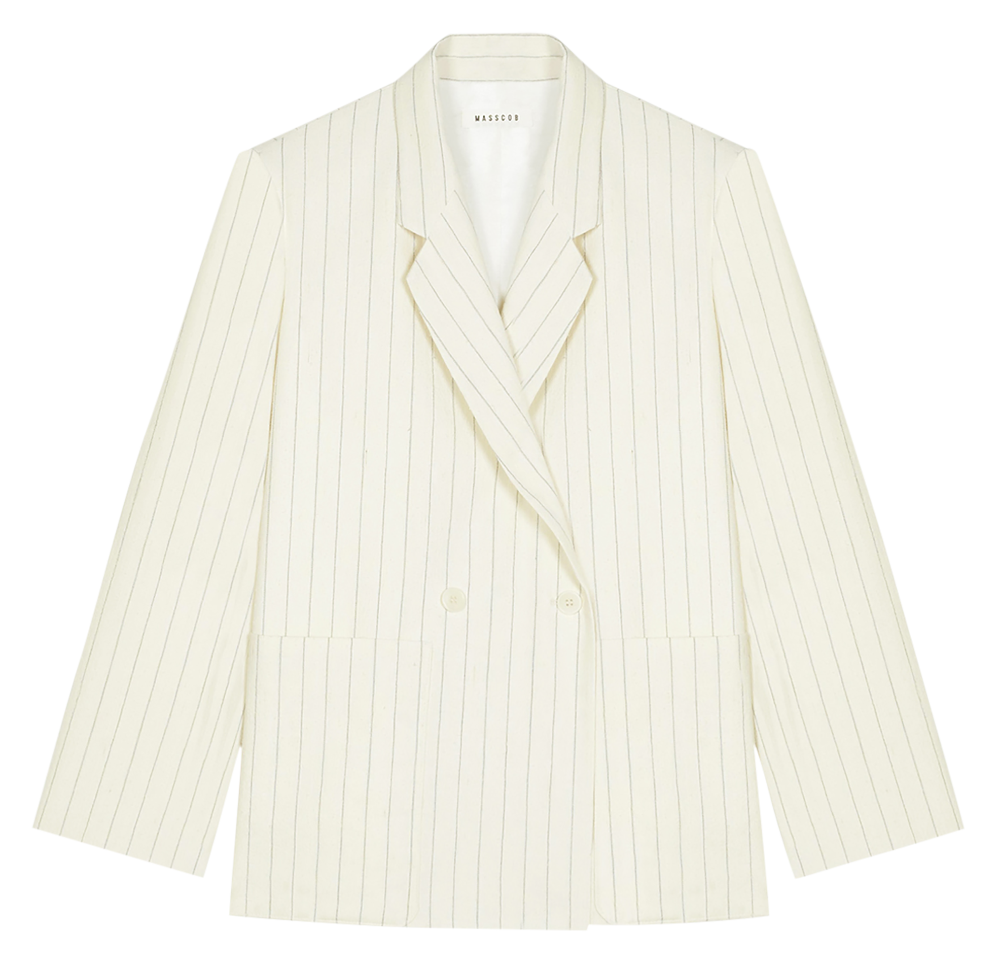 Oversized striped cotton blend blazer MASSCOB Multicolored