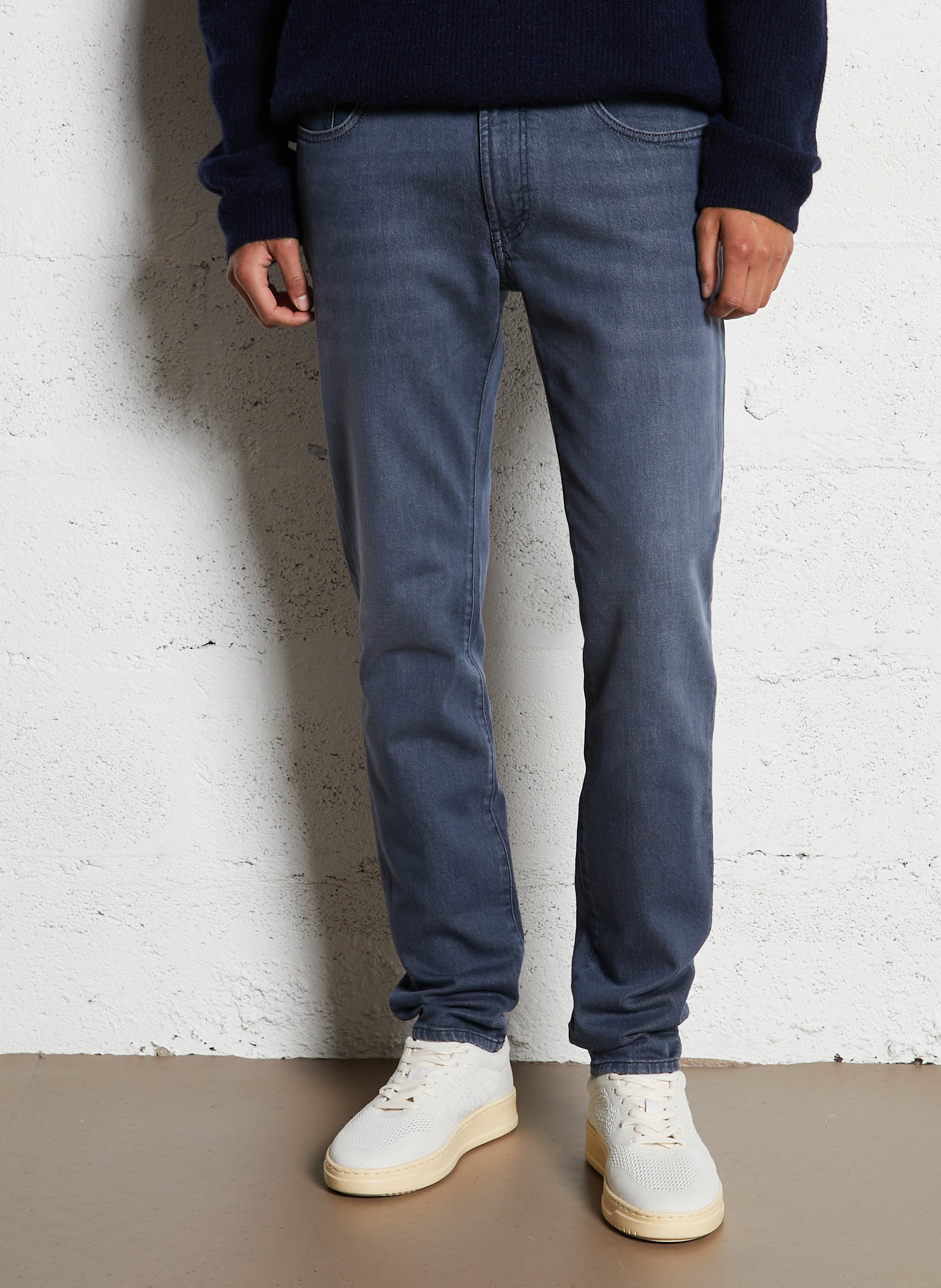 5-pocket stonewash slim jeans IKKS Blue