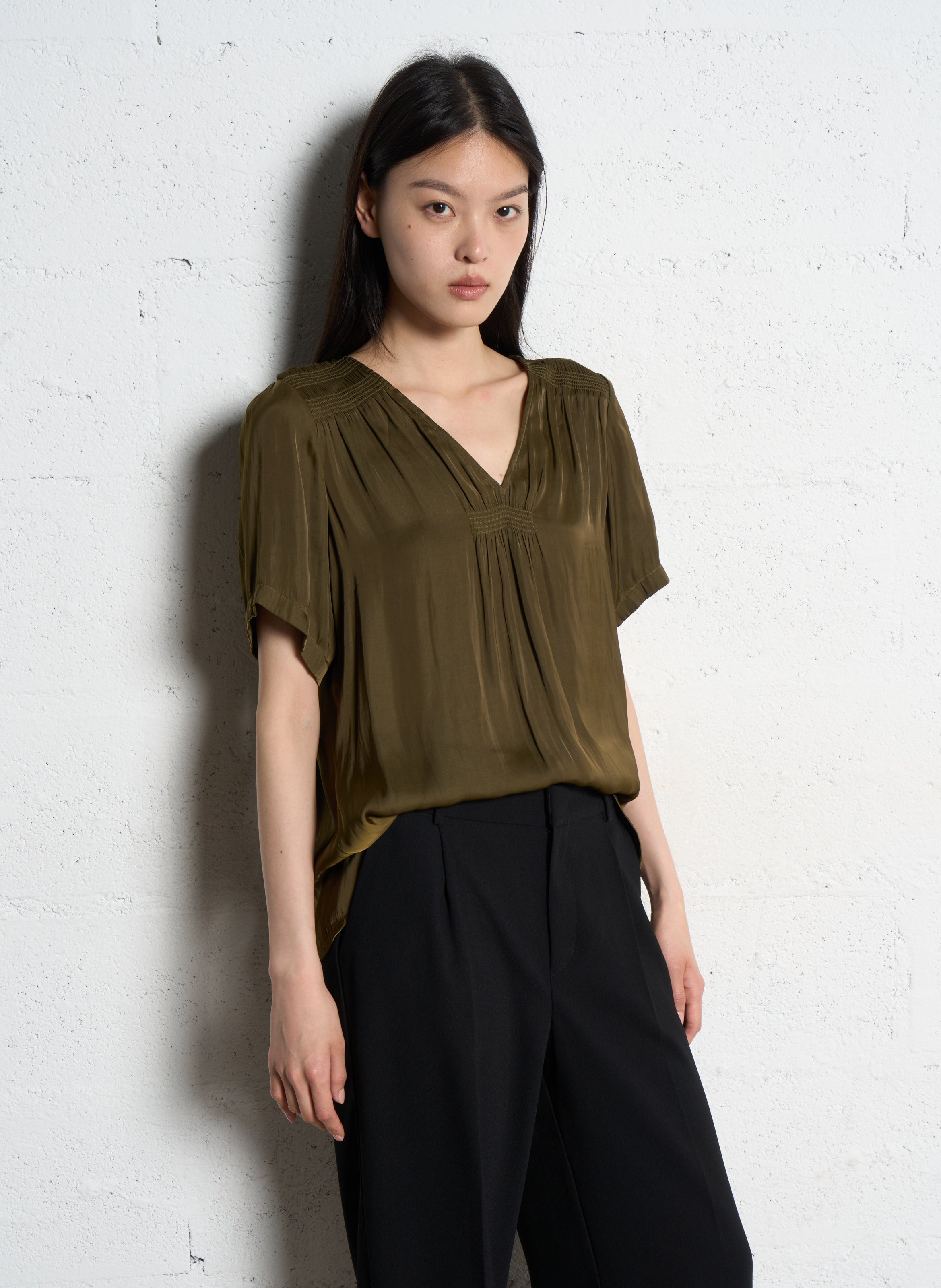 Oversize Satin Top IKKS