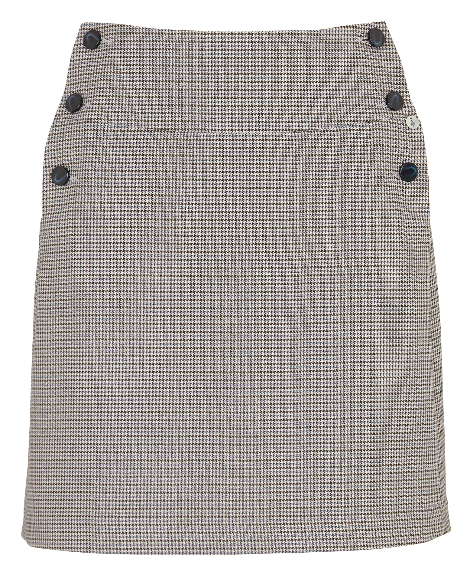 Bedrukte zijden rok ONE STEP Blauw