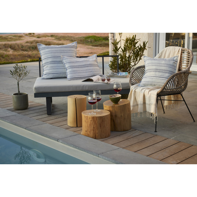 Housse de coussin "doris outdoor" toutes dimensions l'effet papillon L'EFFET PAPILLON Multicolore