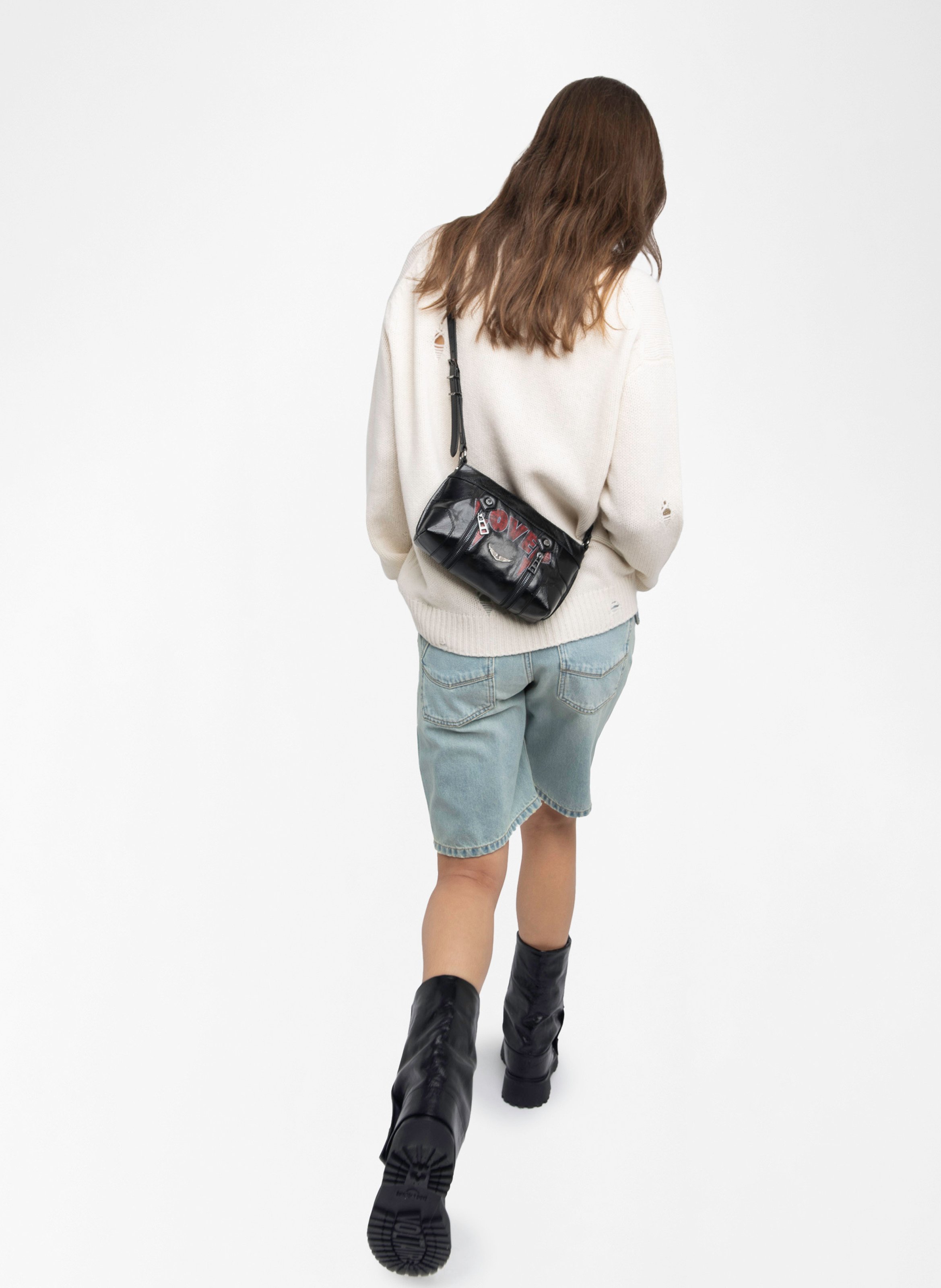 Leren crossbodytas  ZADIG&VOLTAIRE Zwart