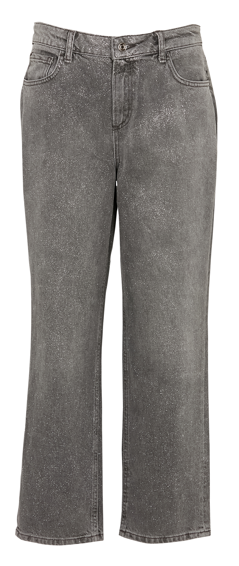 Gerade geschnittene Jeans mit Pailletten LIU JO Schwarz