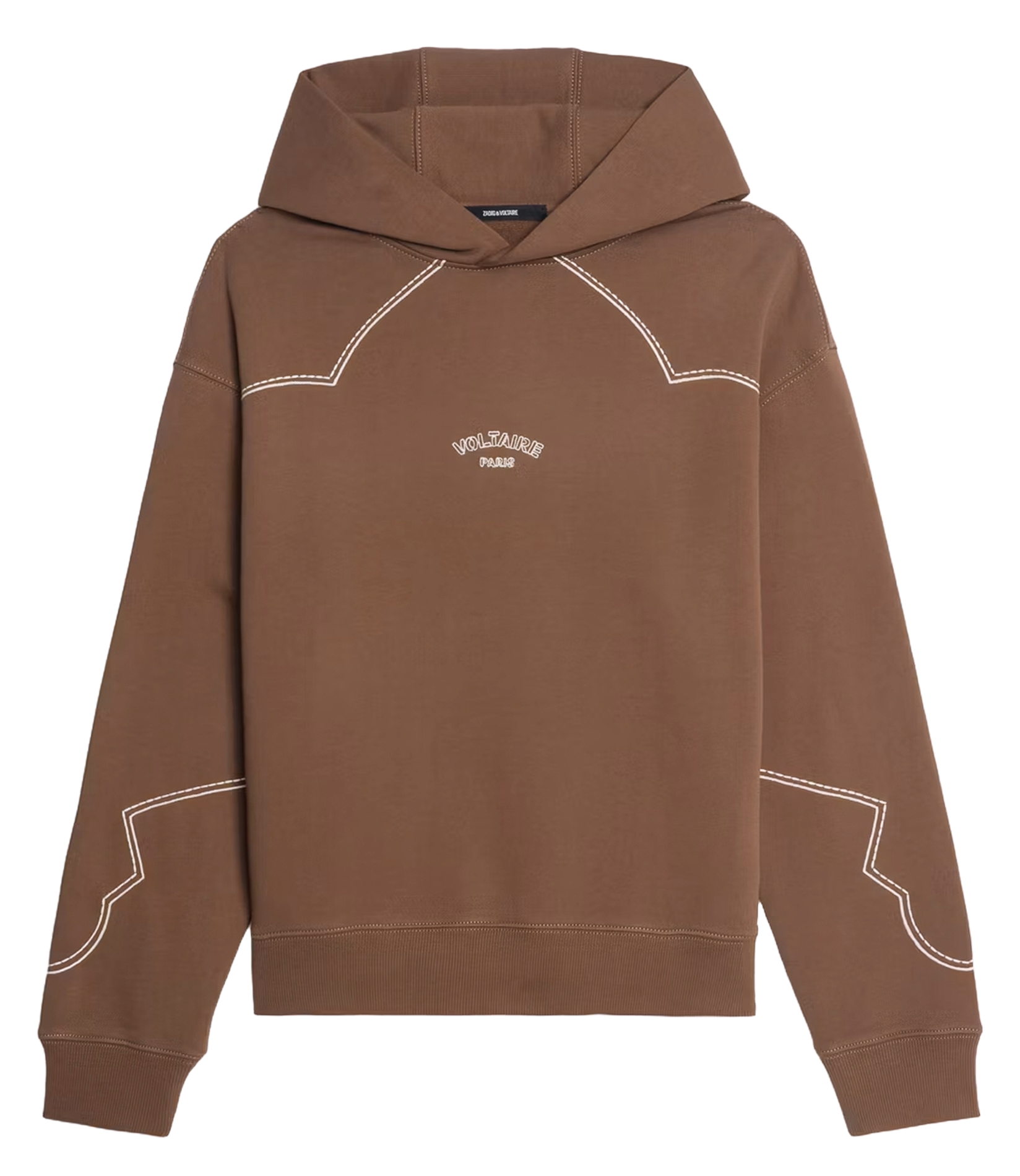 Sweat à capuche en coton ZADIG&amp;VOLTAIRE Marron