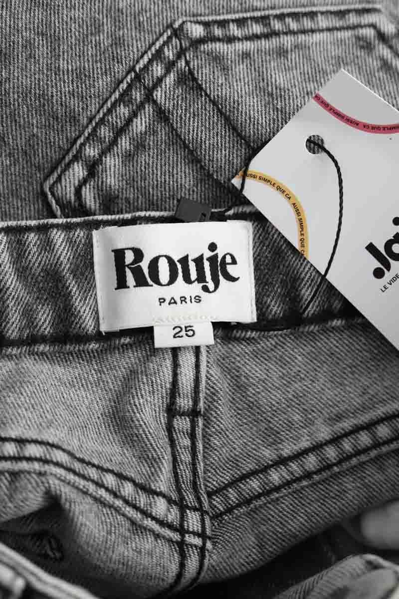 Cotton skinny jeans ROUJE - Seconde Main Grey