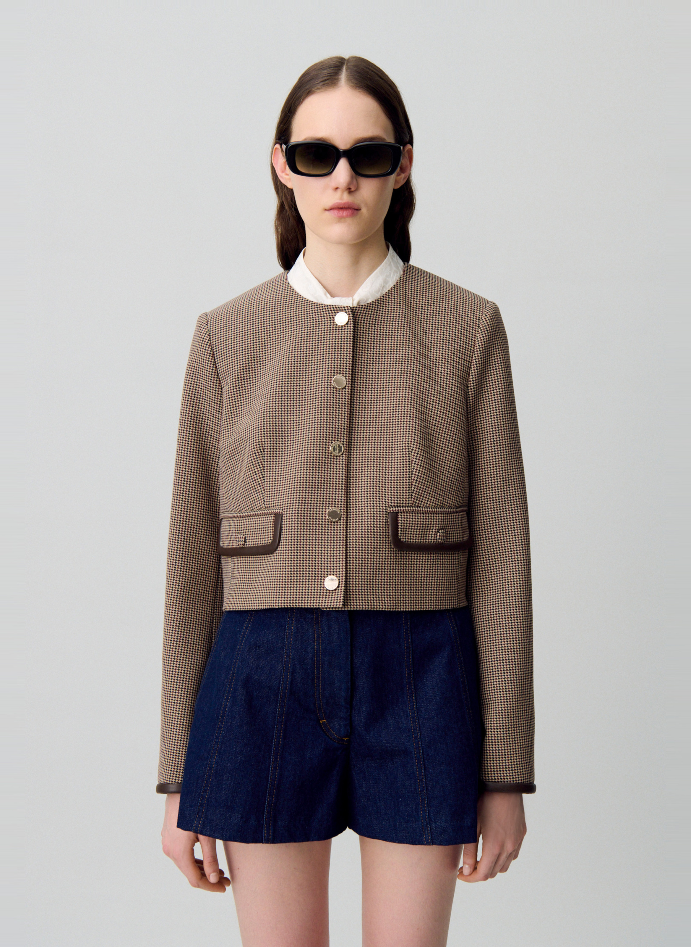 Veste droite col rond CLAUDIE PIERLOT Multicolore