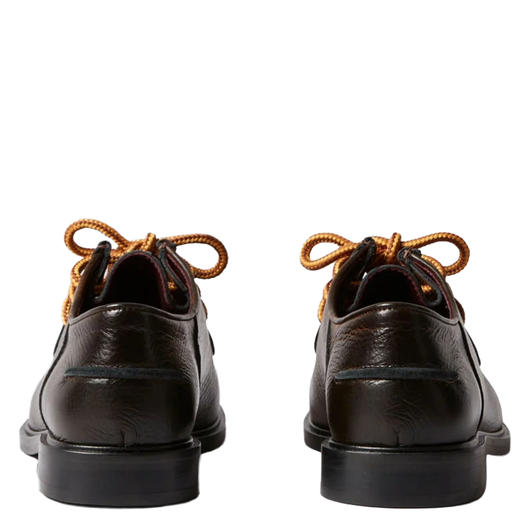 Mocassins unis à lacets en cuir CLAUDIE PIERLOT Marron