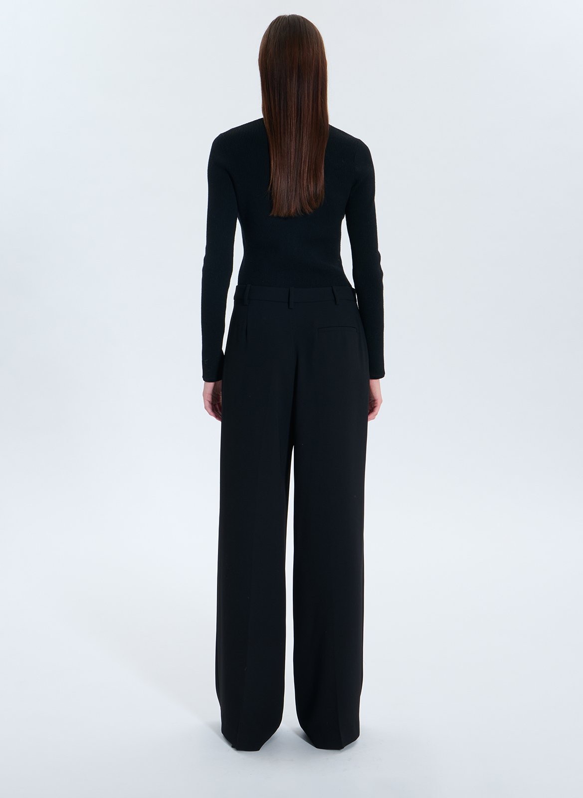 Pantalon large à pinces ZAPA Noir