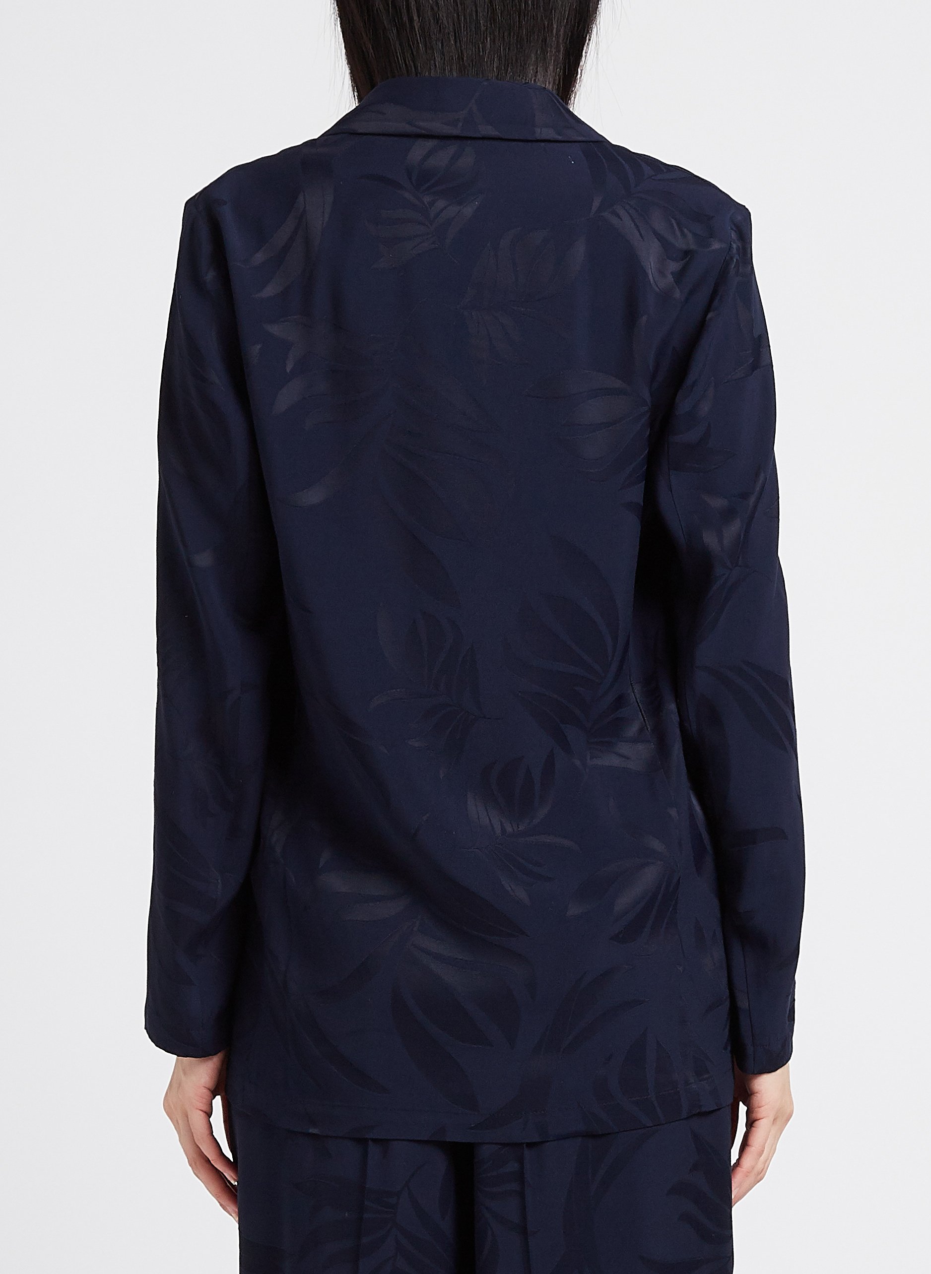 Jasje met reverskraag en jacquardmotief PENNYBLACK Blauw