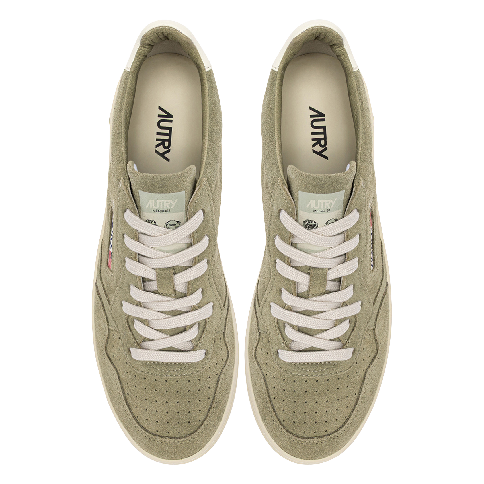 Niedrige Sneaker aus Veloursleder AUTRY Grun