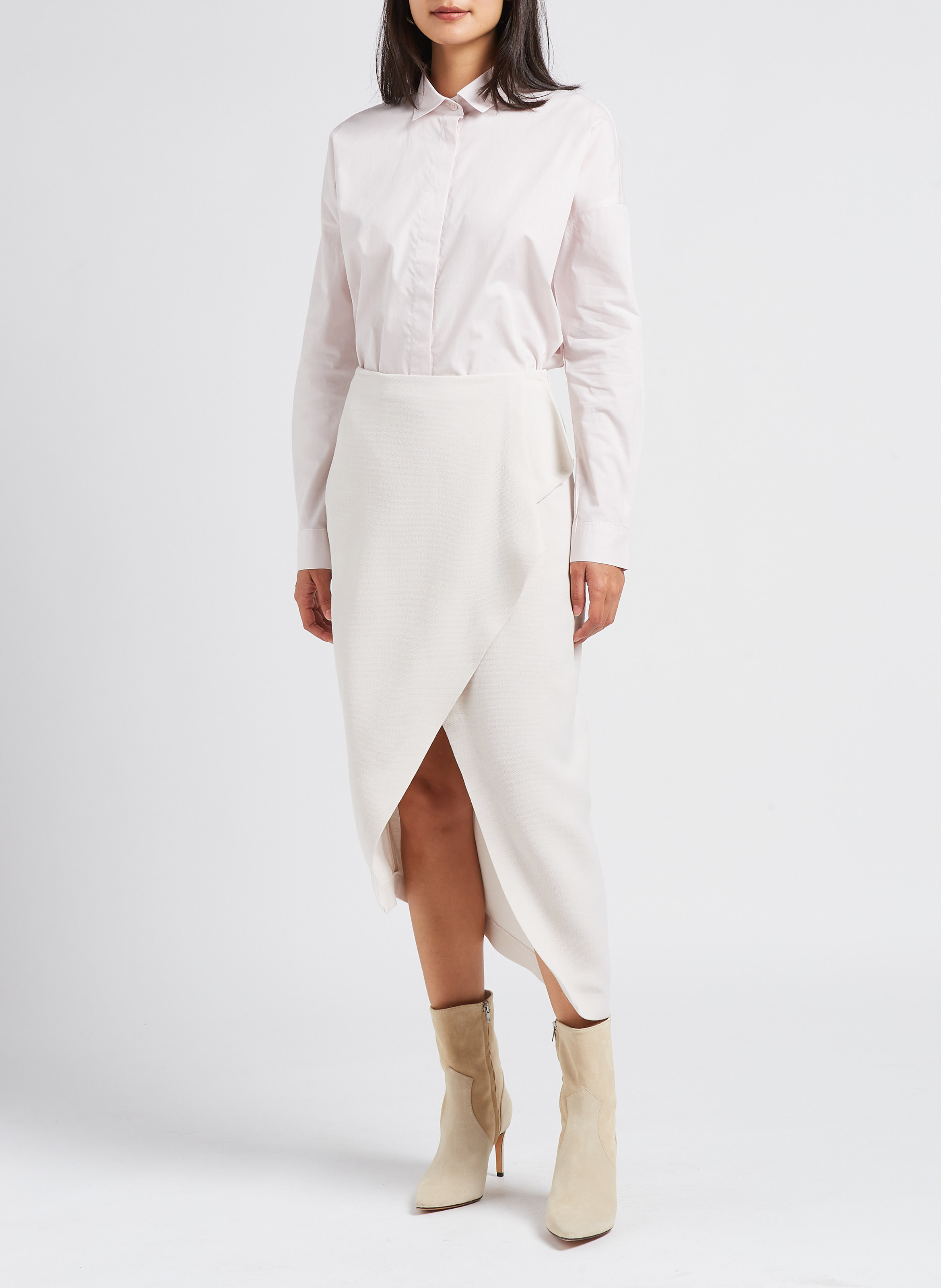 Asymmetrischer Maxirock IRO Beige