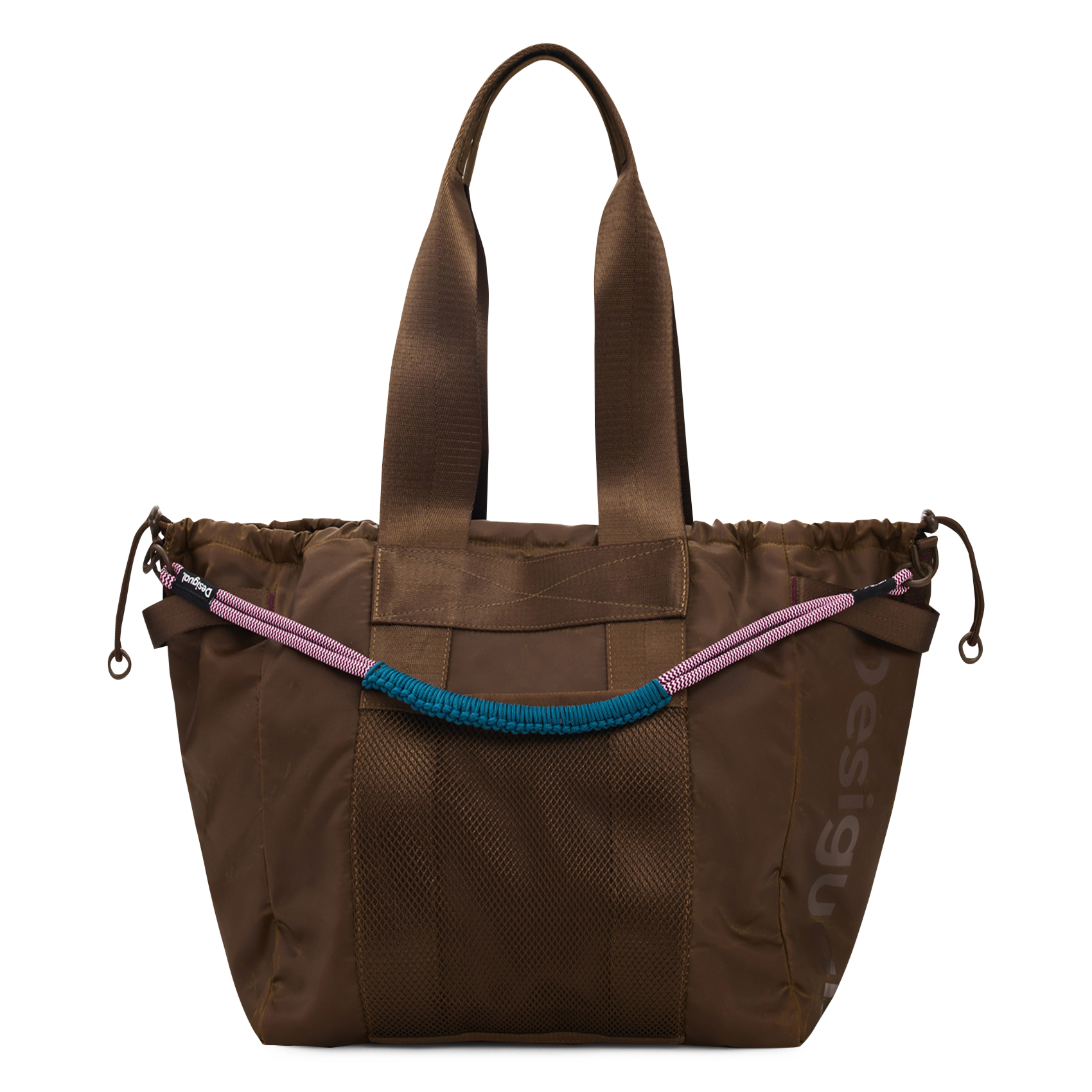 Zippered Logo Crossbody Bag DESIGUAL Brown