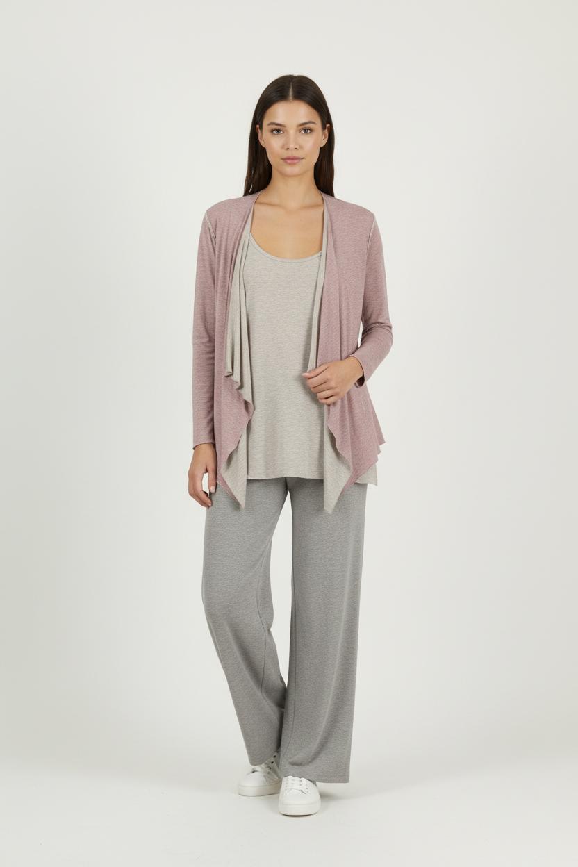 Cardigan MAJESTIC FILATURES - SECONDE MAIN Pink