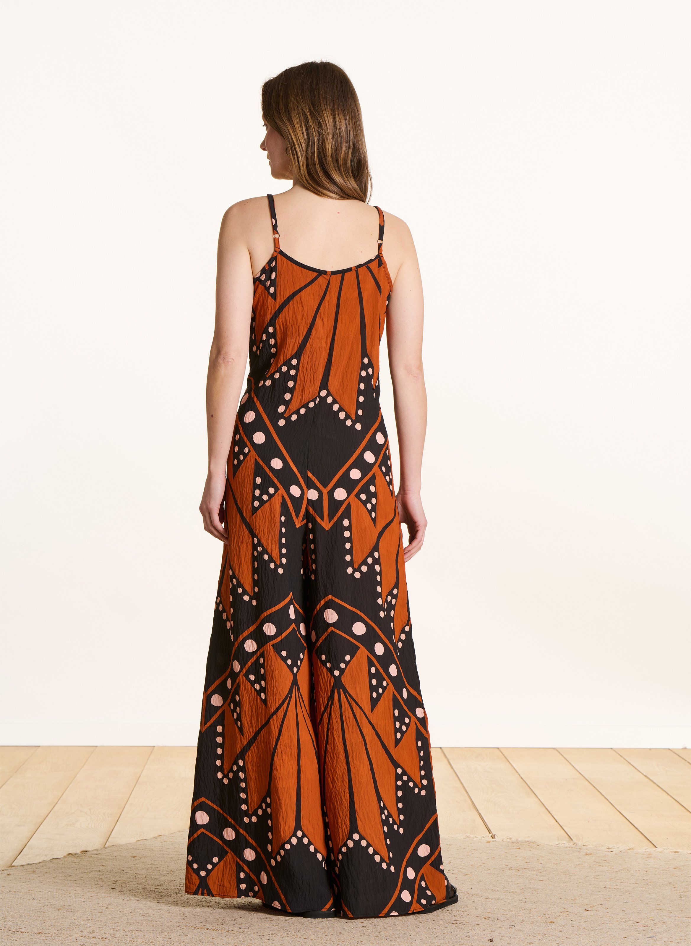 Effen jumpsuit met schouderbandjes LA FEE MARABOUTEE Veelkleurig